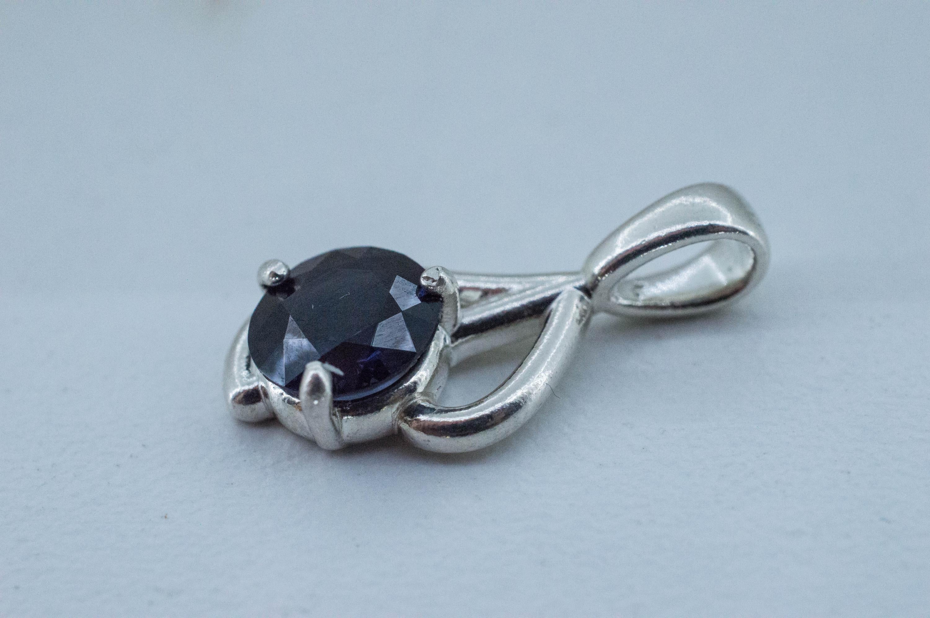 Blue Spinel Pendant; Natural Untreated Sri Lanka Spinel; 1.895cts