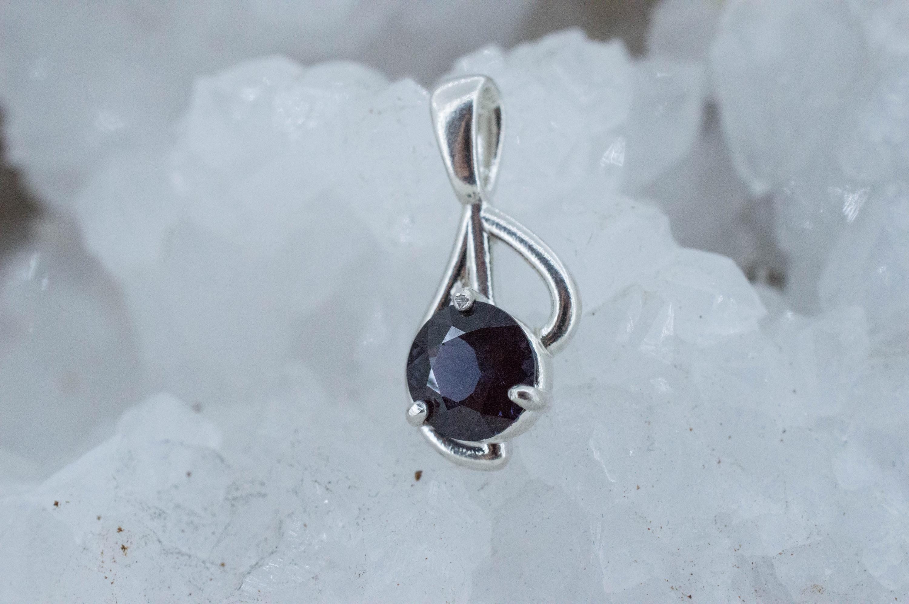 Blue Spinel Pendant; Natural Untreated Sri Lanka Spinel; 1.895cts
