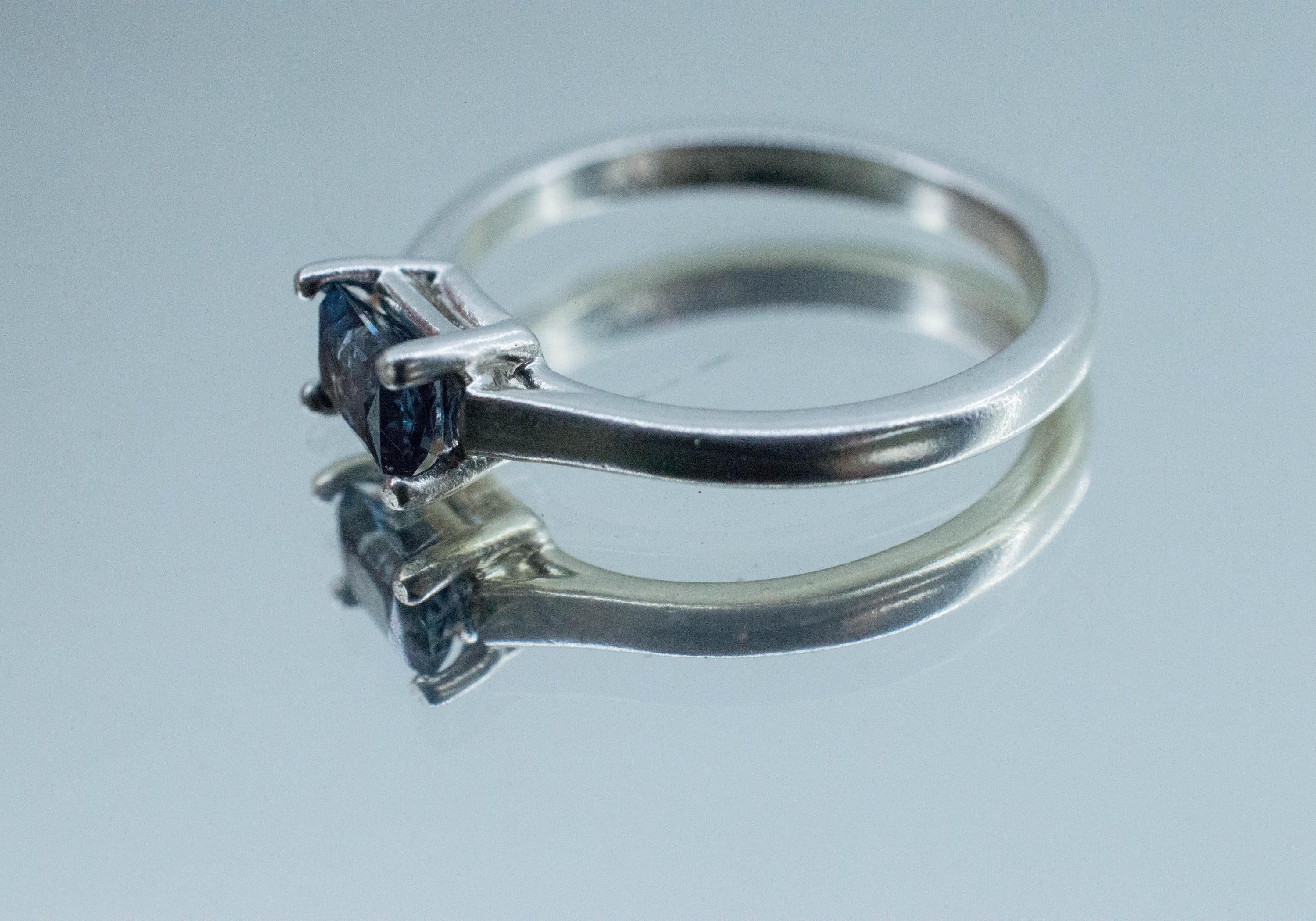 Blue Spinel Ring, Natural Untreated Sri Lanka Spinel; 0.680cts - Mark Oliver Gems