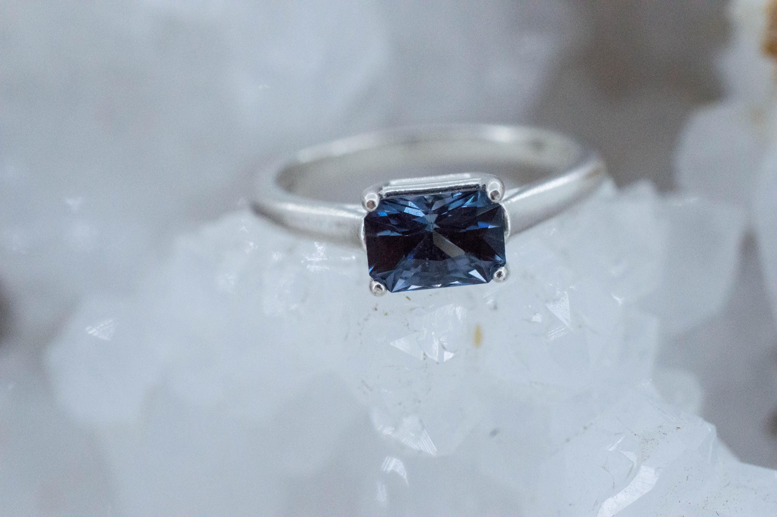 Blue Spinel Ring, Natural Untreated Sri Lanka Spinel; 1.085cts - Mark Oliver Gems