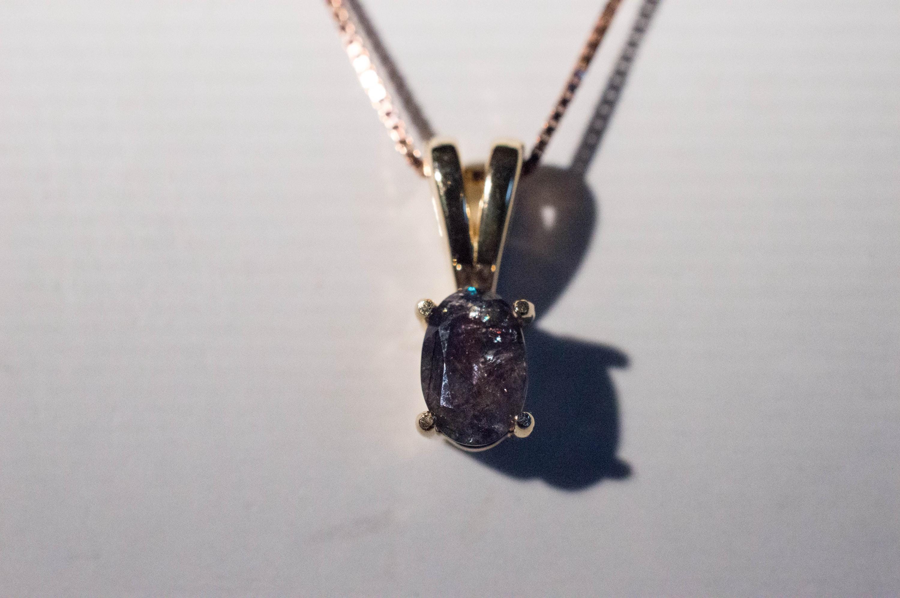 Alexandrite Pendant; Natural Untreated Brazil Alexandrite; 0.525cts