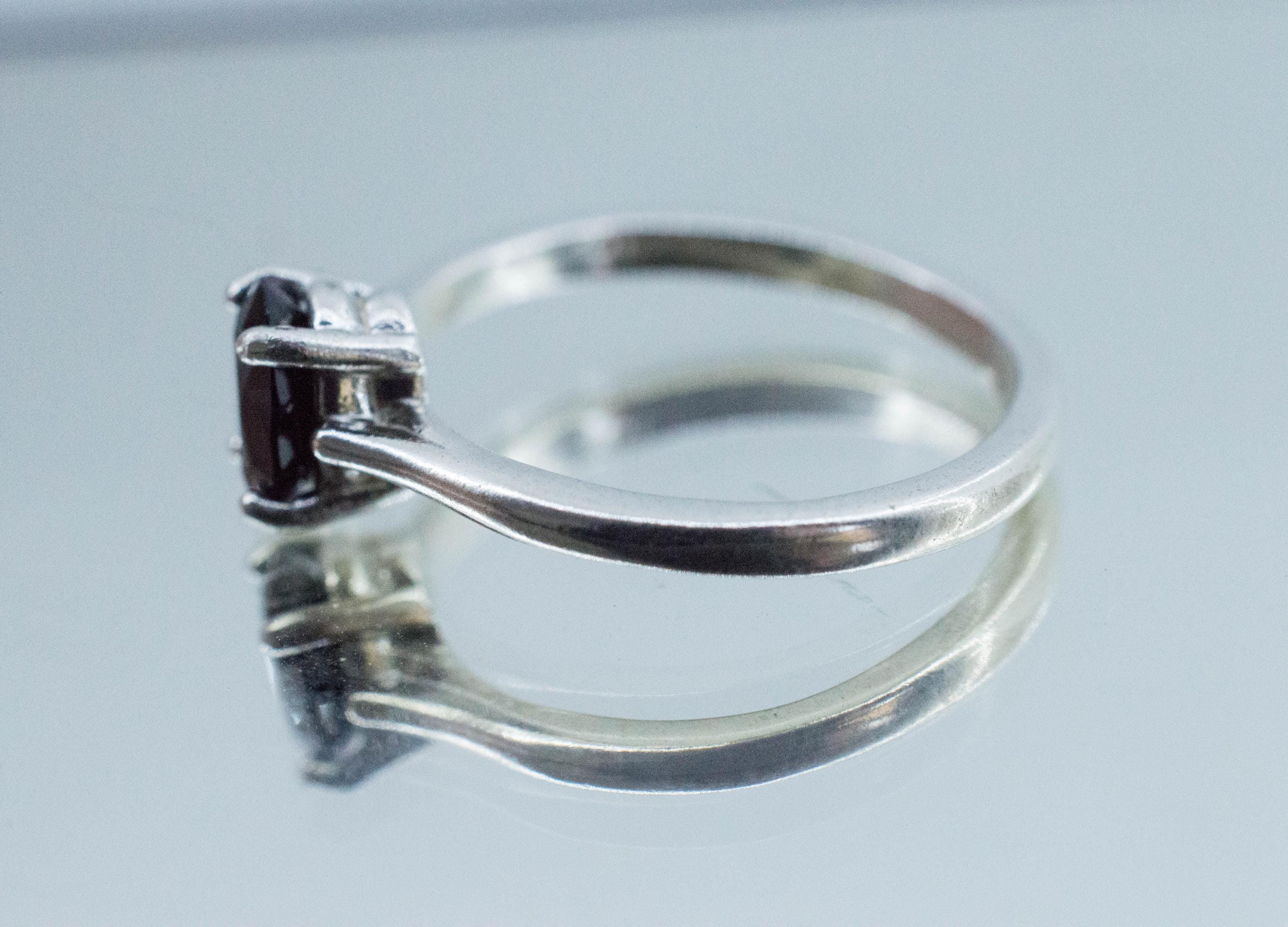 Teal Tourmaline Ring; Genuine Untreated Brazil Tourmaline; 0.685cts