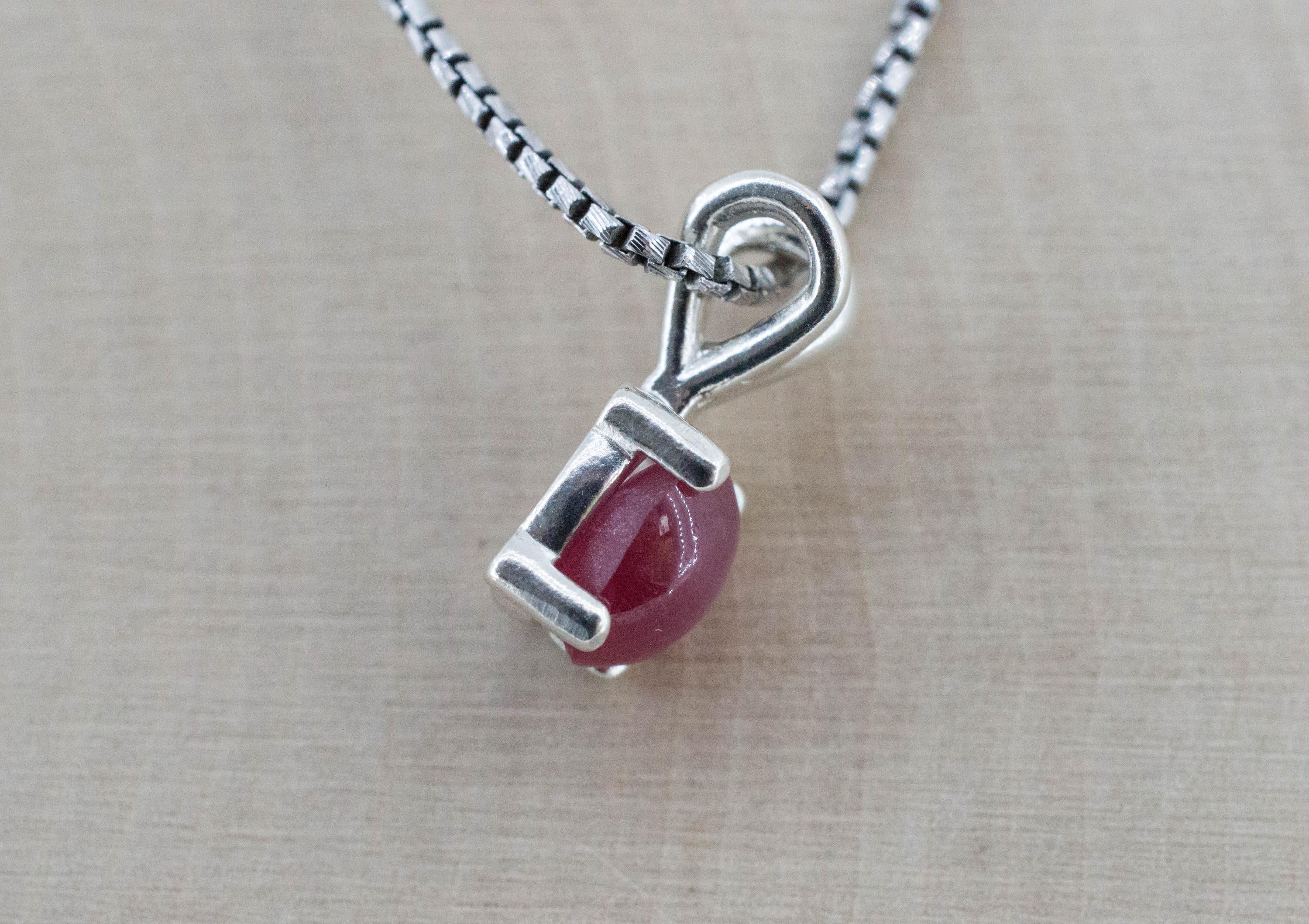 Star Ruby Pendant; Natural Untreated Si Lanka Ruby; 2.210cts - Mark Oliver Gems