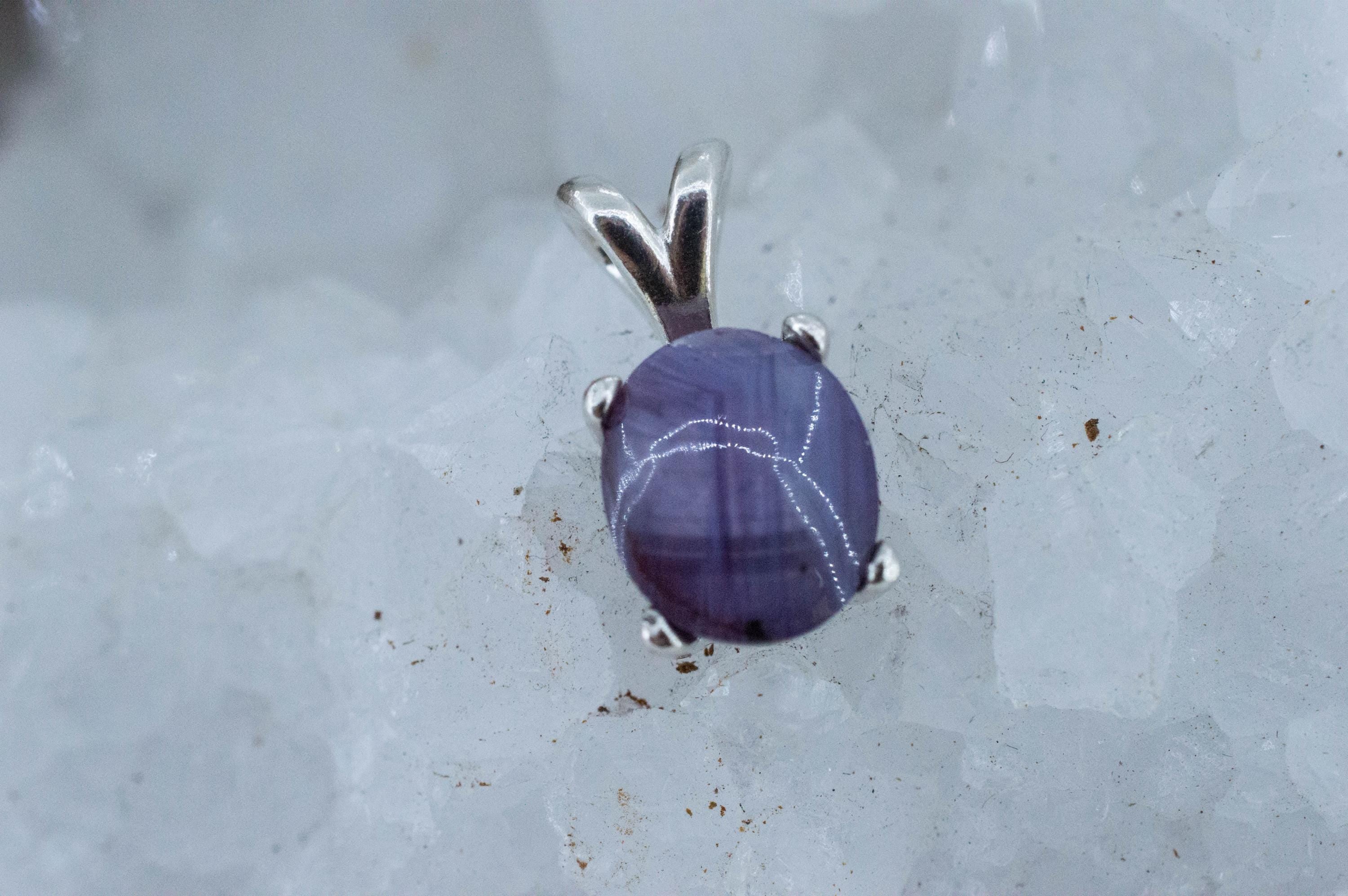 Star Ruby Pendant; Natural Untreated India Ruby; 4.270cts - Mark Oliver Gems