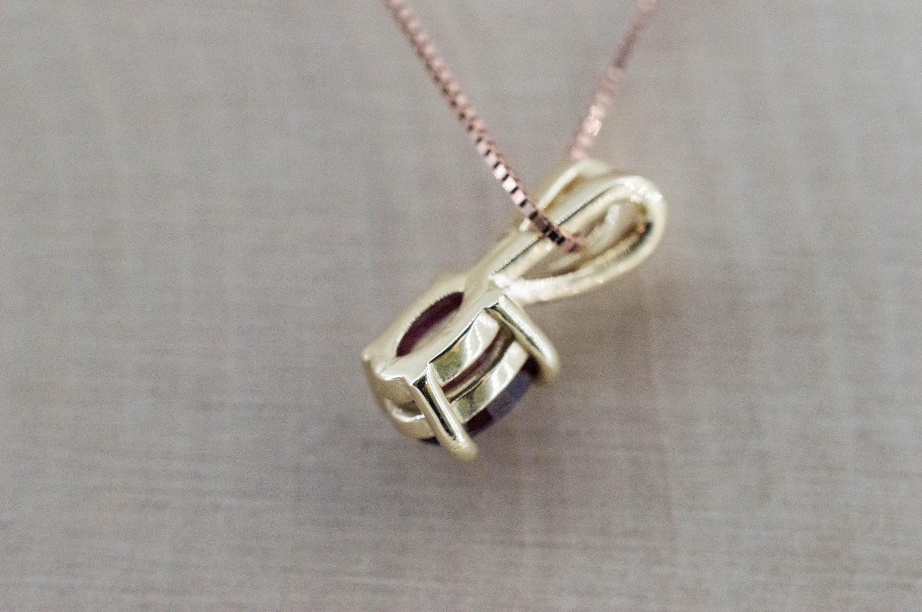 Ruby Pendant; Natural Burma Ruby; 0.670cts - Mark Oliver Gems