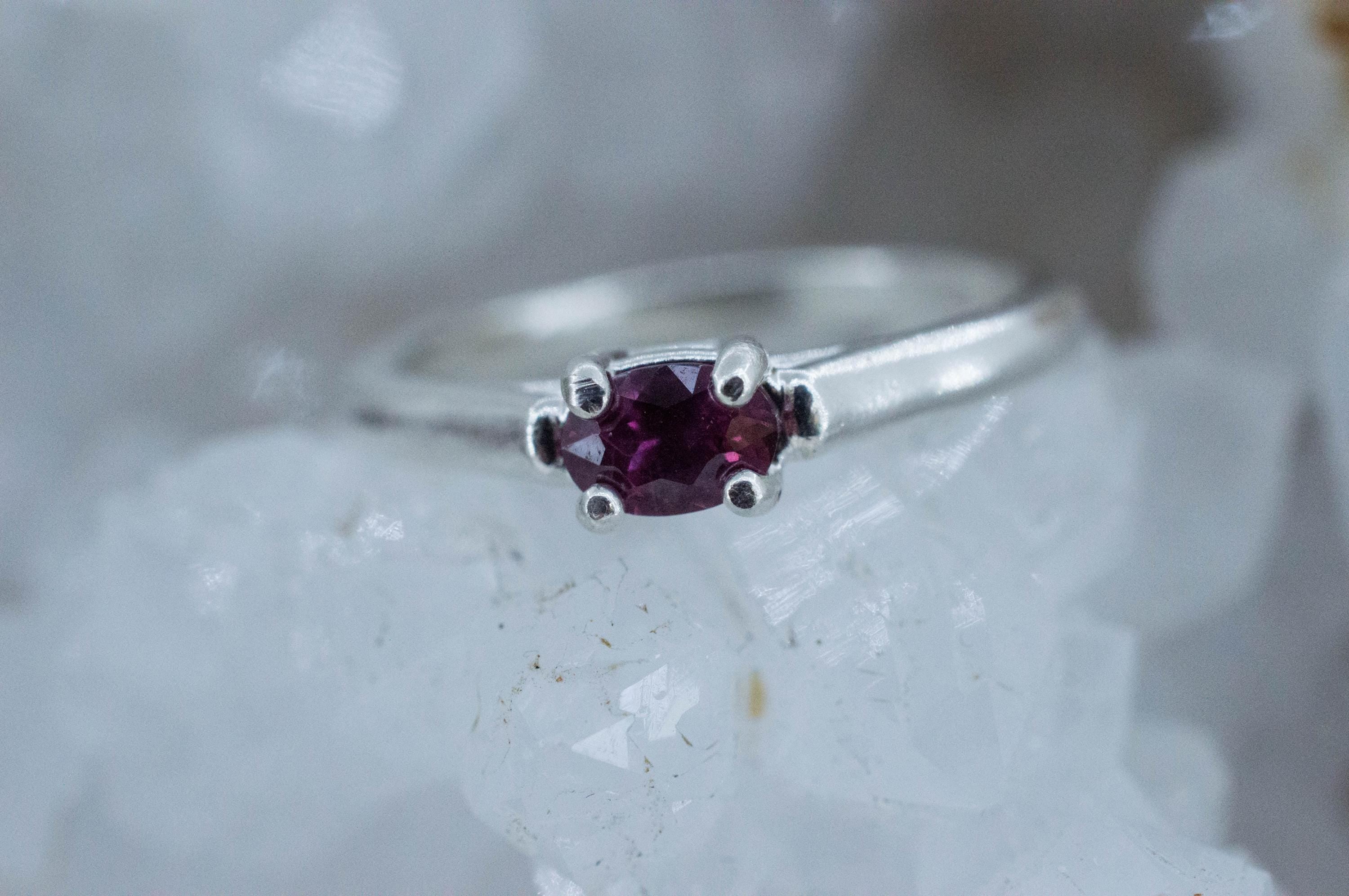 Ruby Ring; Natural Thailand Ruby; 0.495cts