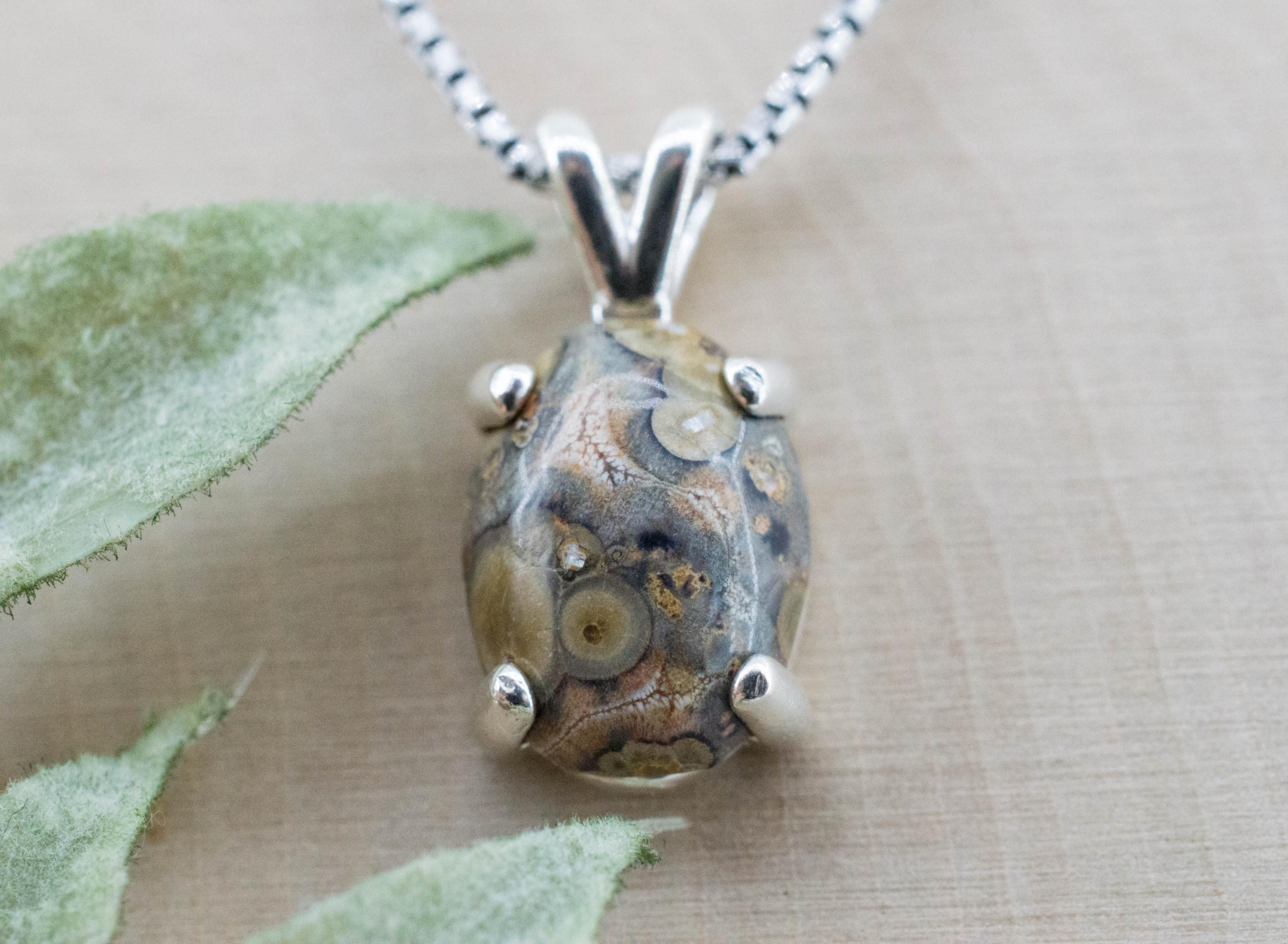 Leopard Jasper Pendant; Natural Untreated Madagascar Jasper; 3.045cts