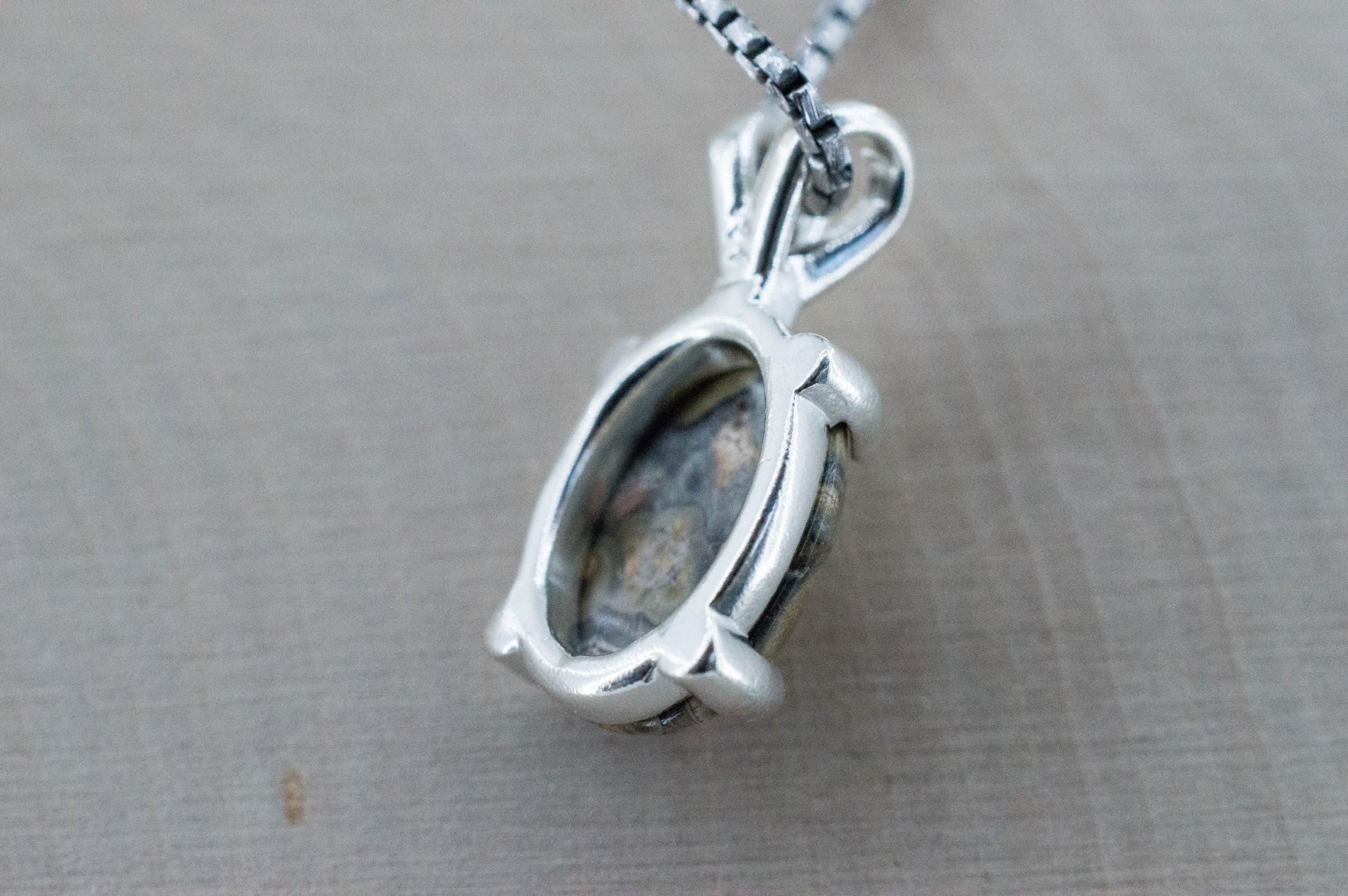 Leopard Jasper Pendant; Natural Untreated Madagascar Jasper; 3.045cts