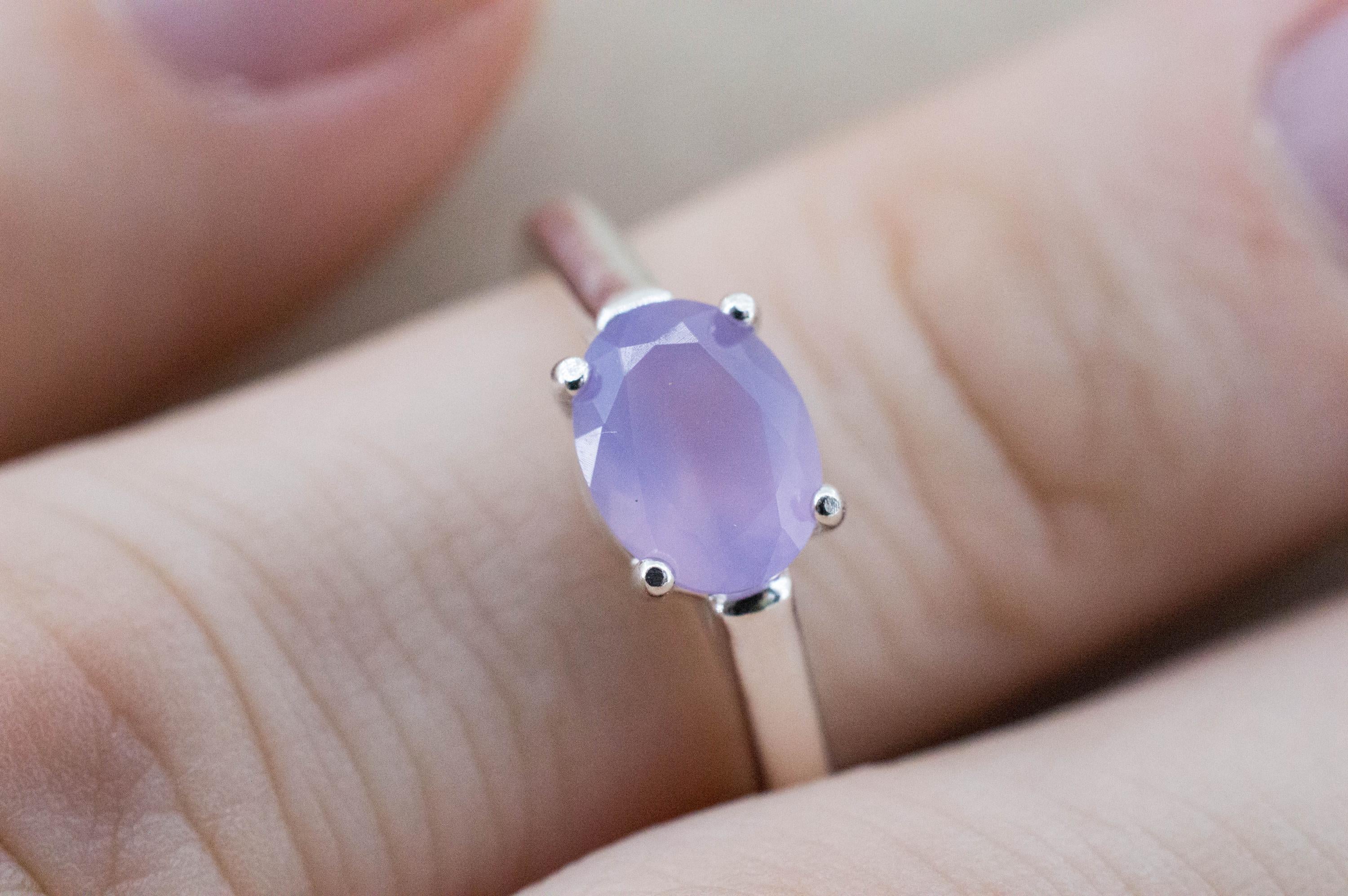 Holly Blue Agate Ring; Natural Untreated Oregon Holley Agate; 1.140cts