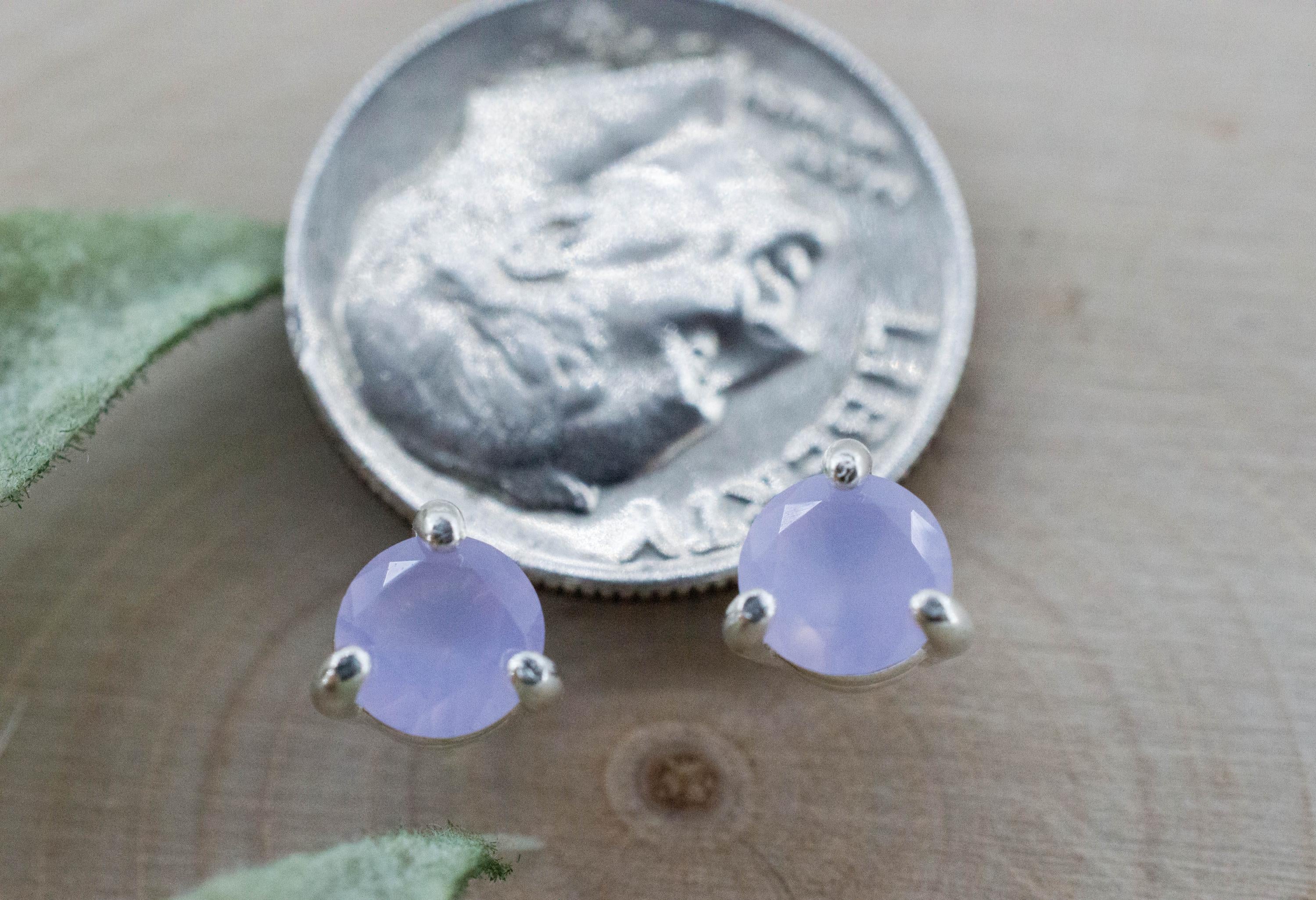 Holly Blue Agate Earrings; Natural Untreated Oregon Holley Agate; 0.700cts - Mark Oliver Gems