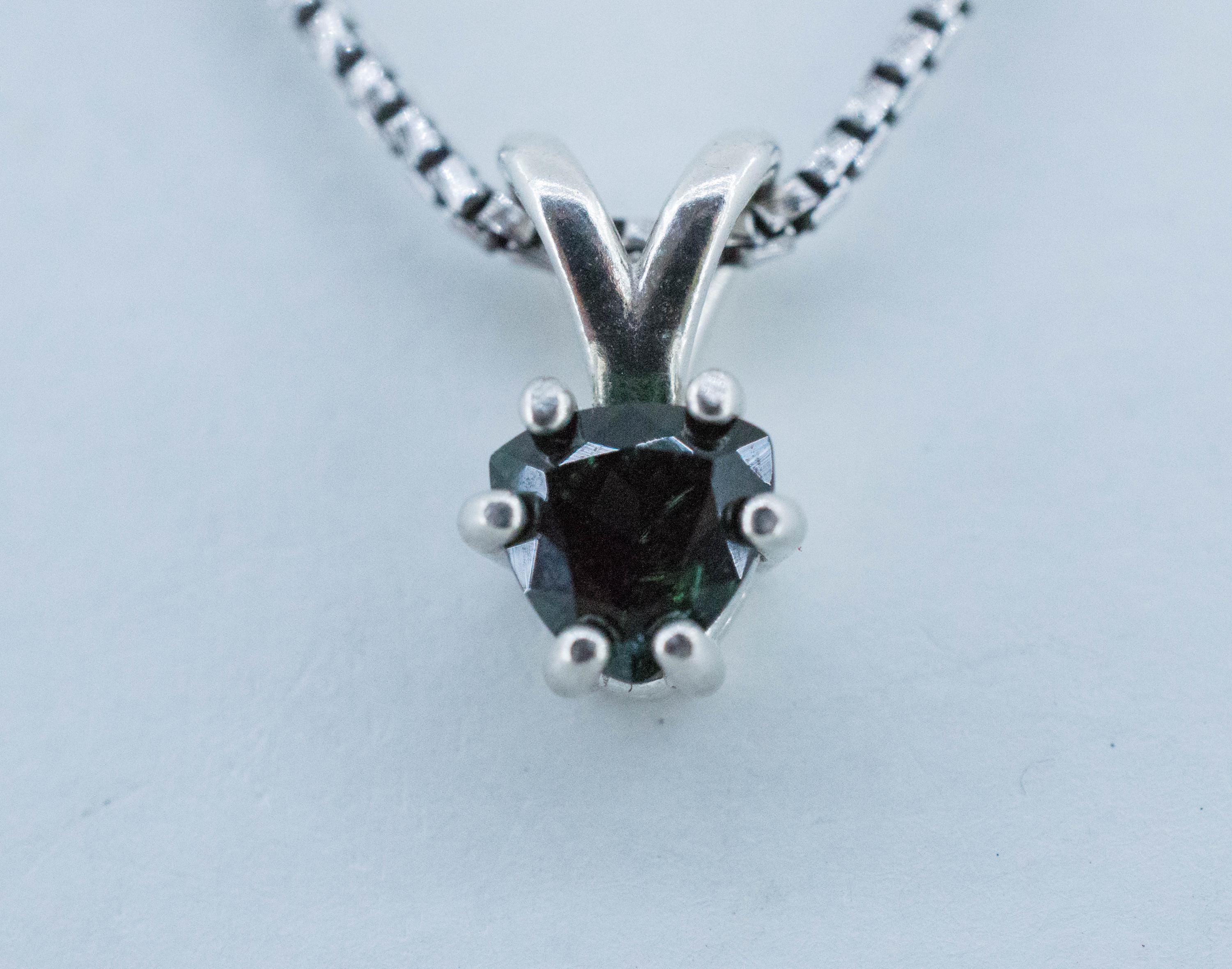 Tourmaline Pendant; Natural Untreated Brazil Dravite Tourmaline; 0.660cts - Mark Oliver Gems