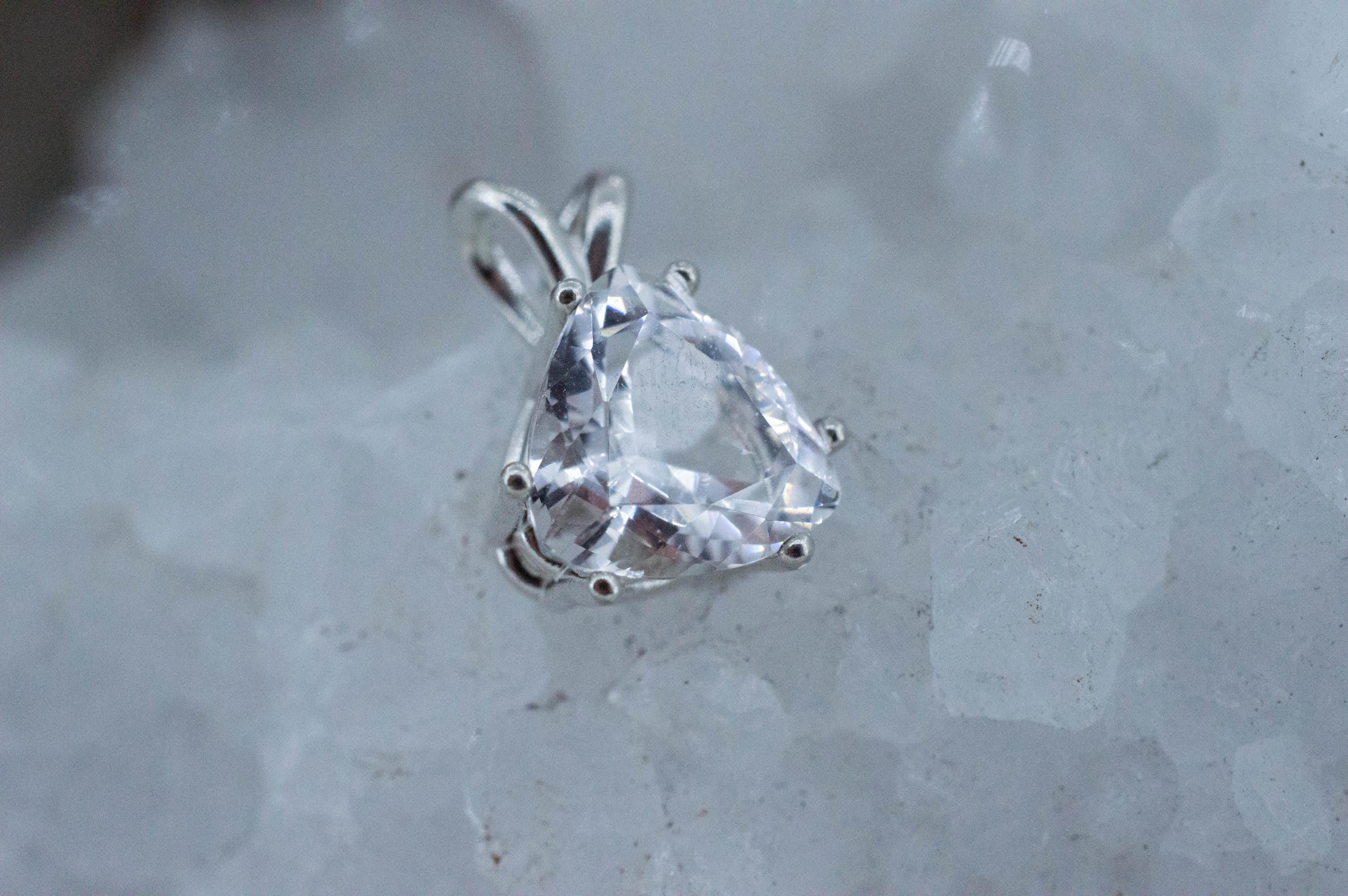 Danburite Pendant; Natural Untreated Mexico Danburite; 3.350cts