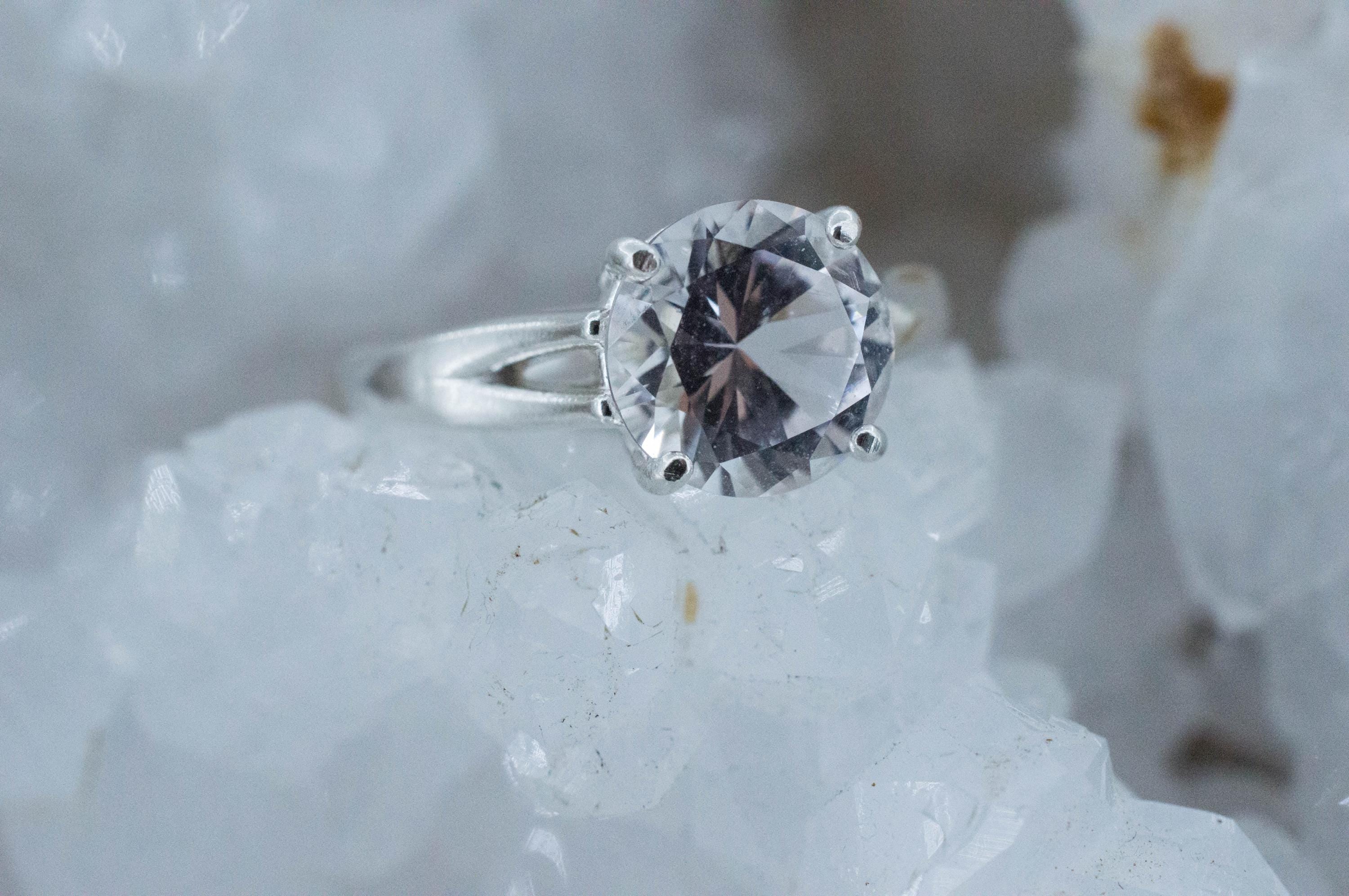 Danburite Ring; Natural Untreated Mexican Danburite; 2.605cts