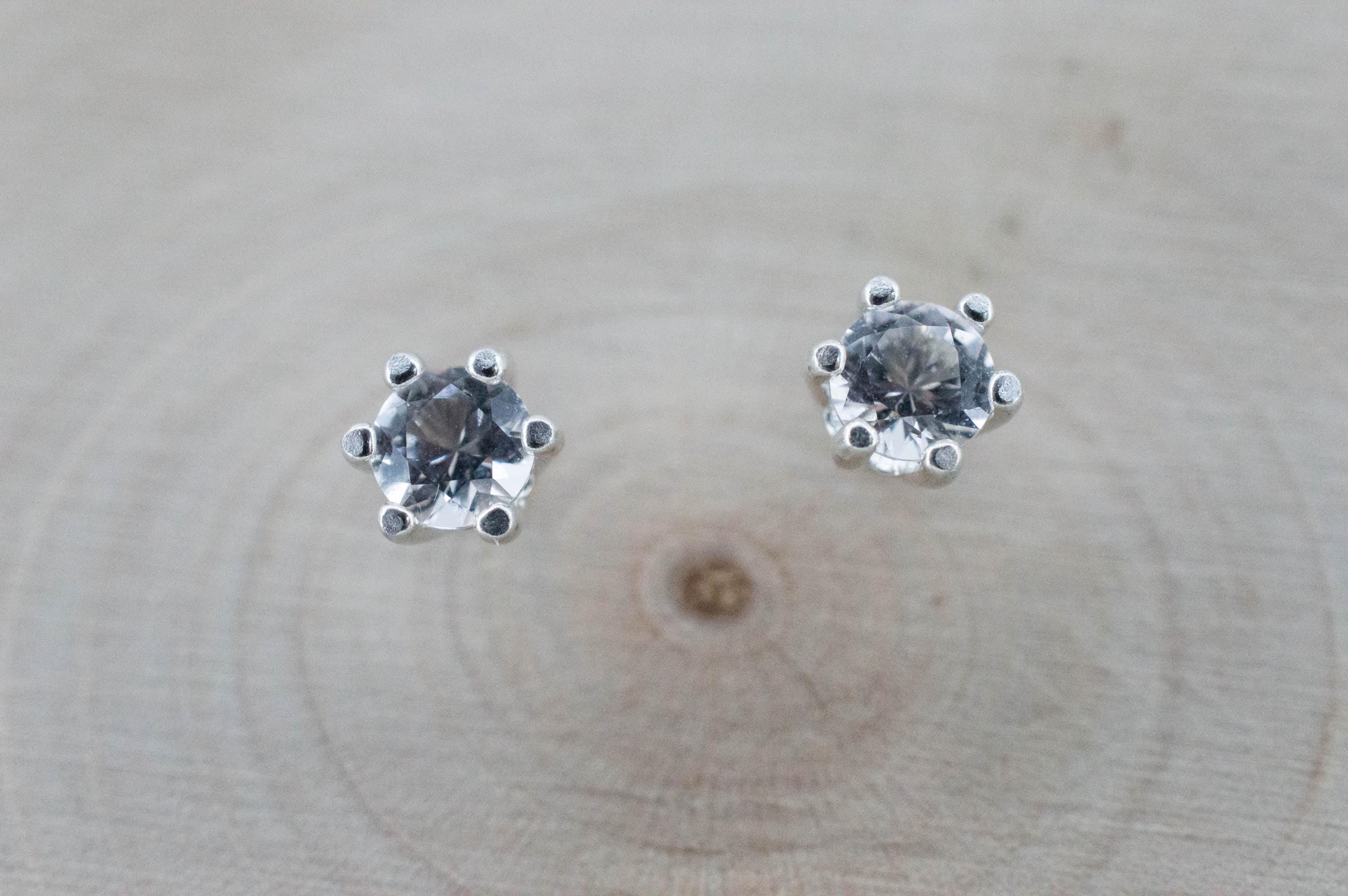 Danburite Earrings; Natural Untreated Mexico Danburite; 0.445cts - Mark Oliver Gems