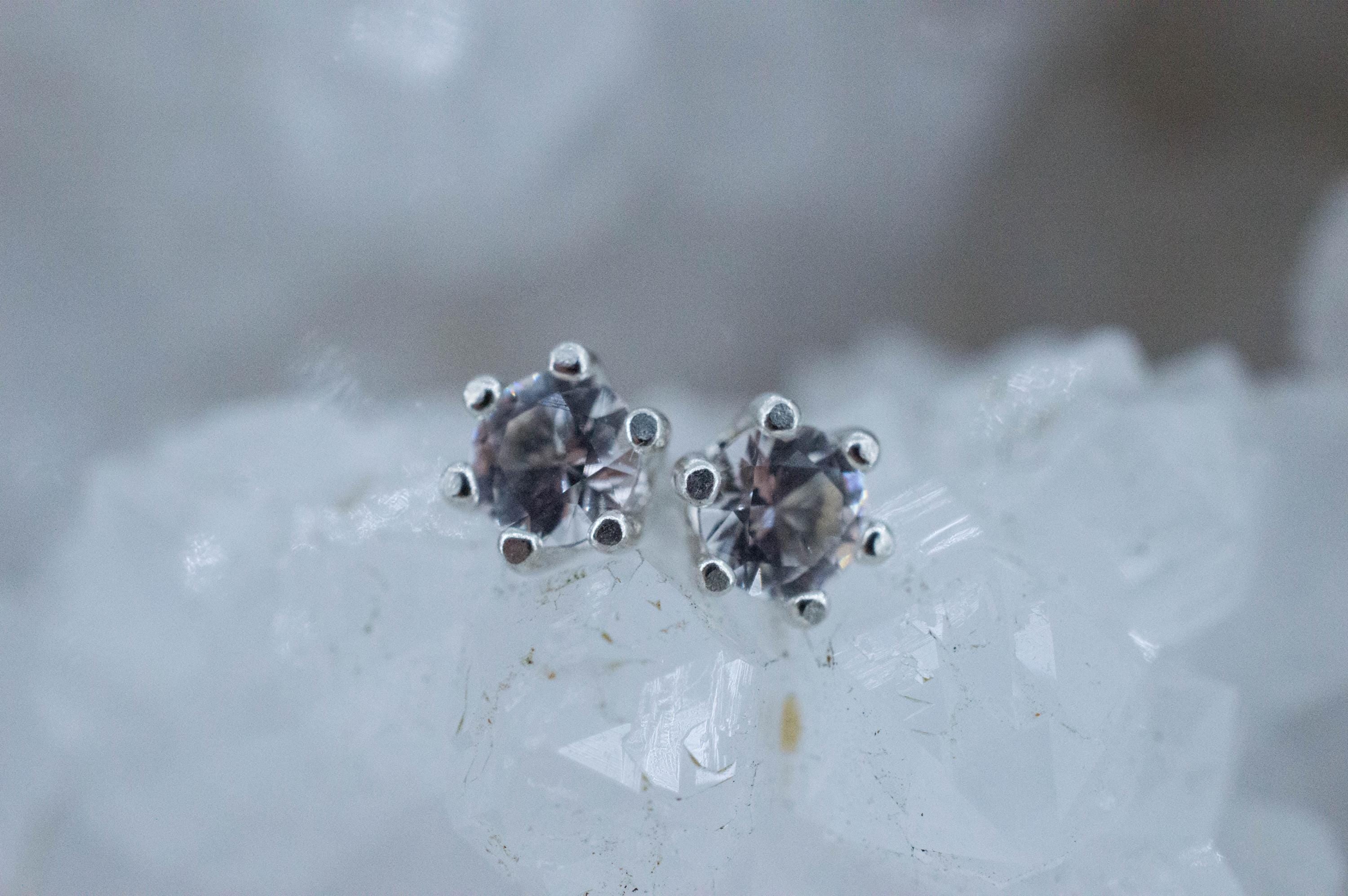 Danburite Earrings; Natural Untreated Mexico Danburite; 0.445cts - Mark Oliver Gems