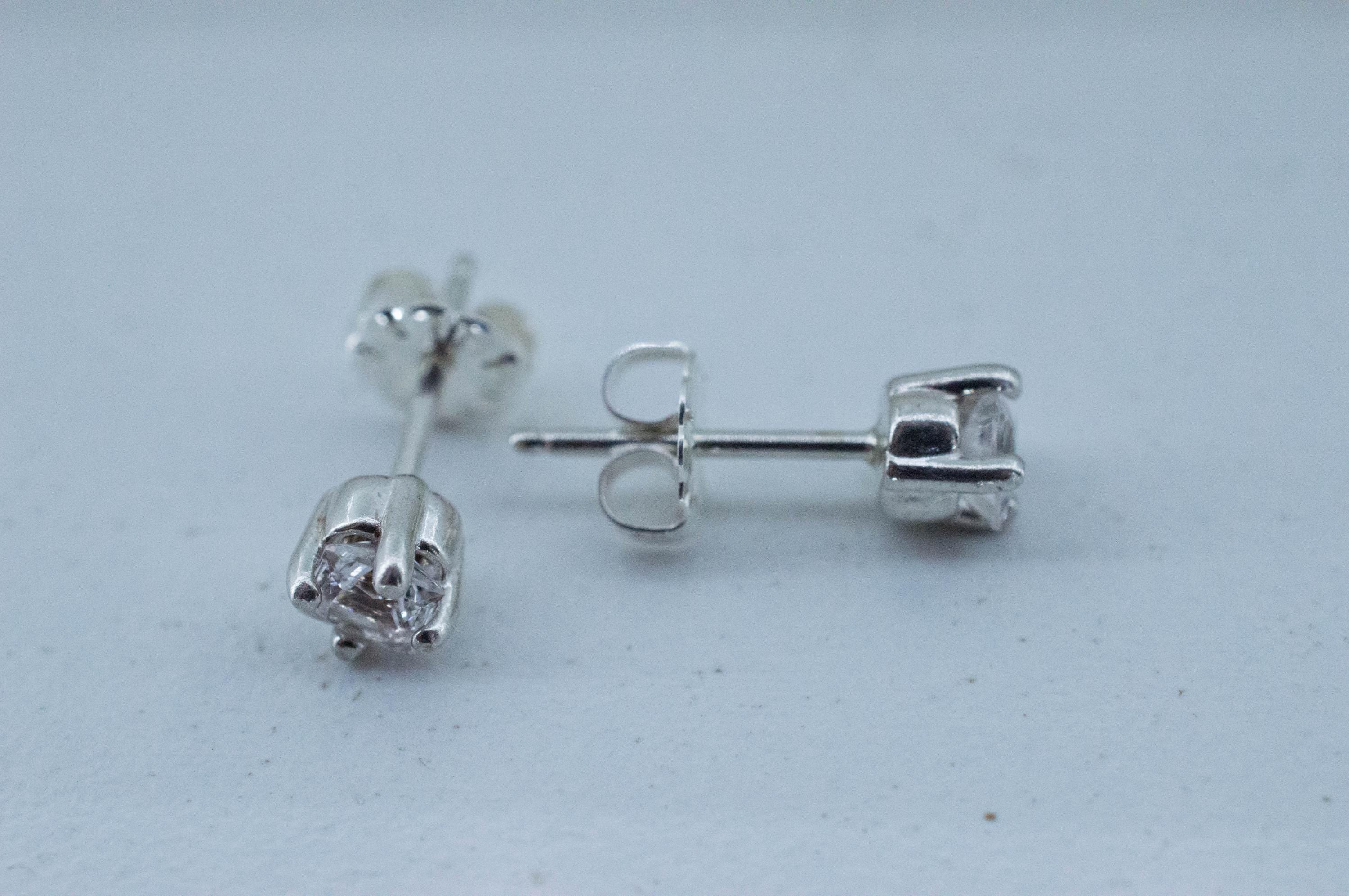 Danburite Earrings; Natural Untreated Mexico Danburite; 0.570cts - Mark Oliver Gems