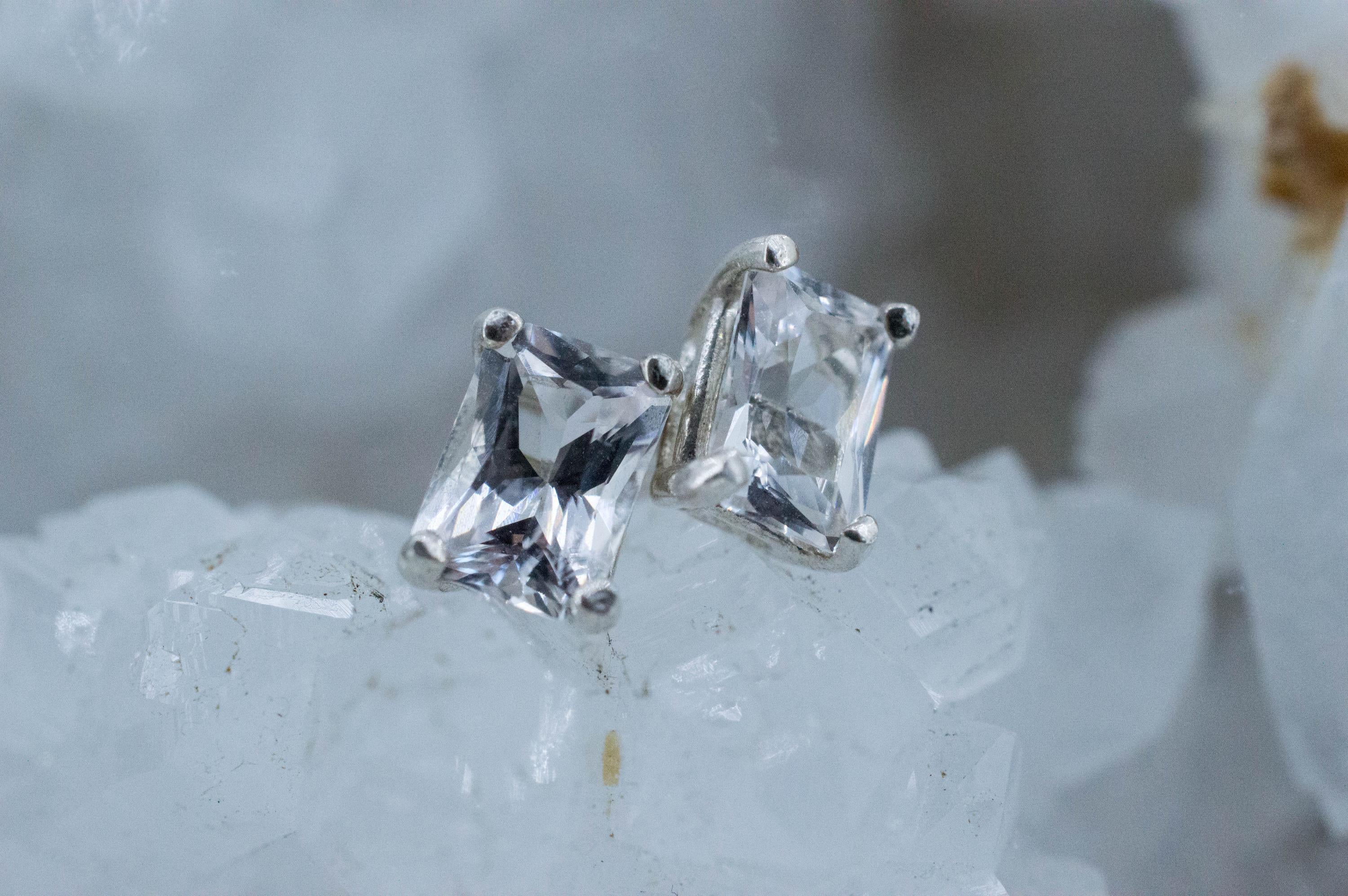 Danburite Earrings; Natural Untreated Mexico Danburite; 1.600cts - Mark Oliver Gems