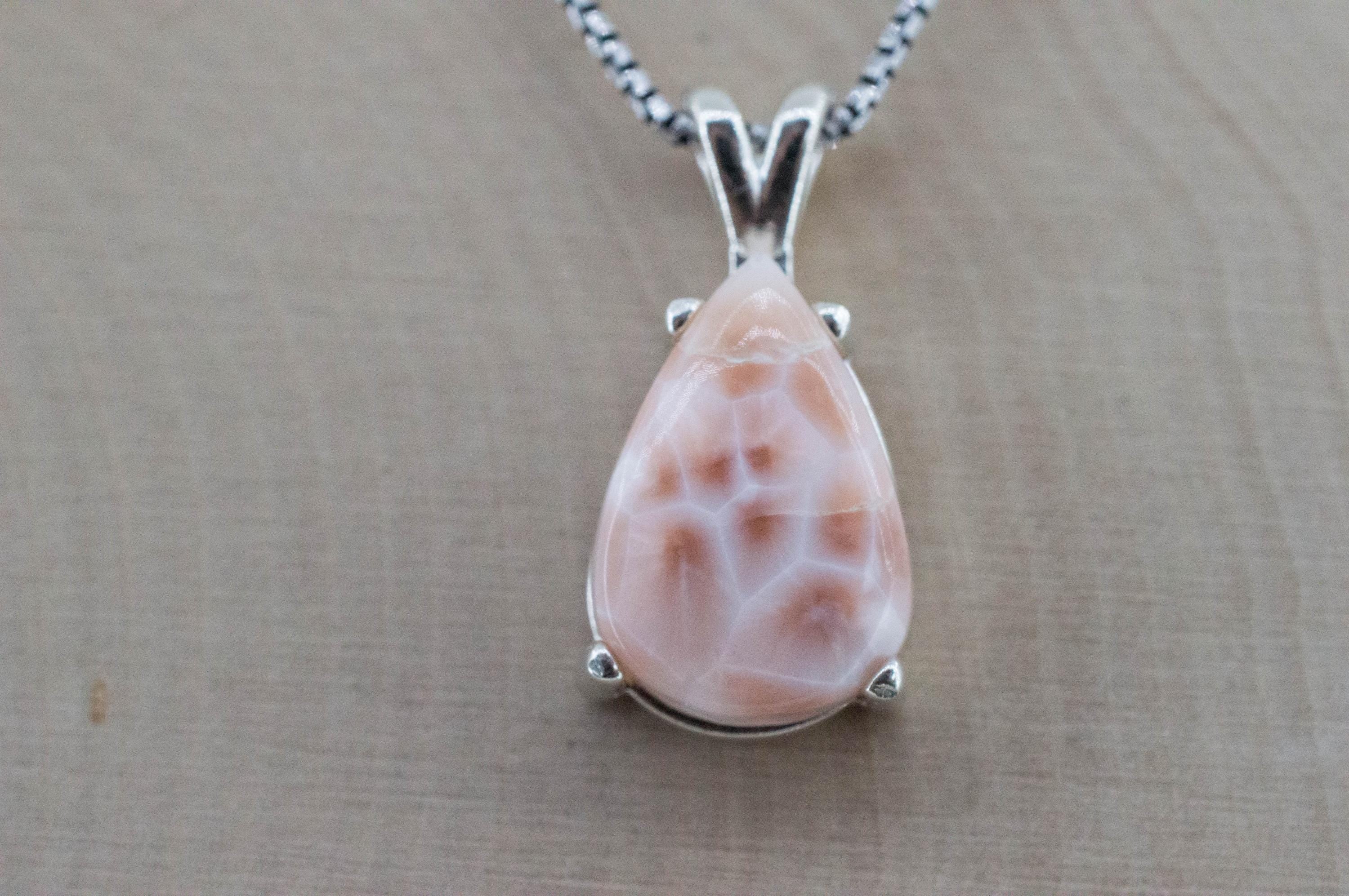 Thomsonite Pendant, Natural Untreated Michigan Thomsonite, 7.385cts