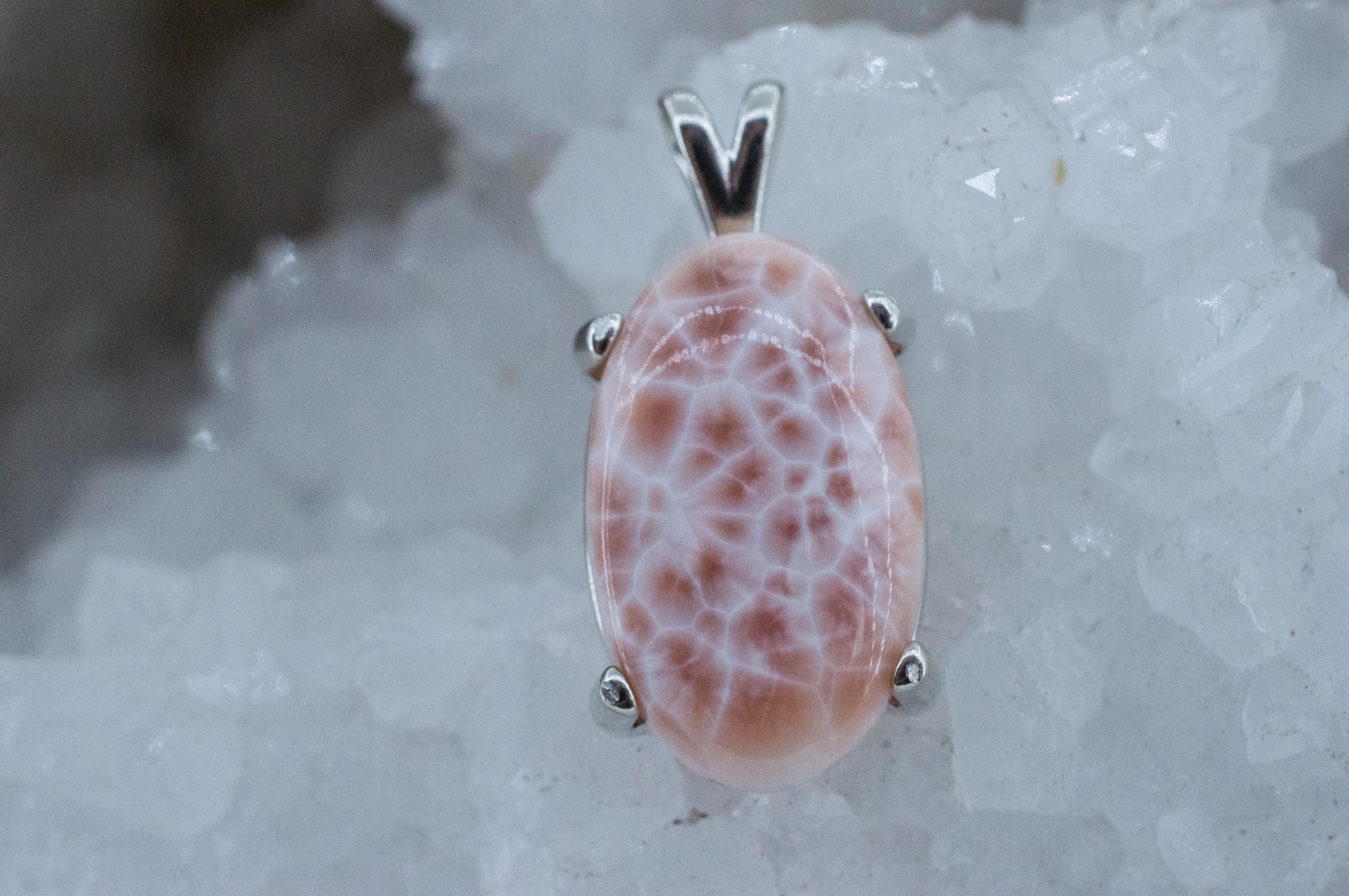 Thomsonite Pendant, Natural Untreated Michigan Thomsonite, 16.335cts