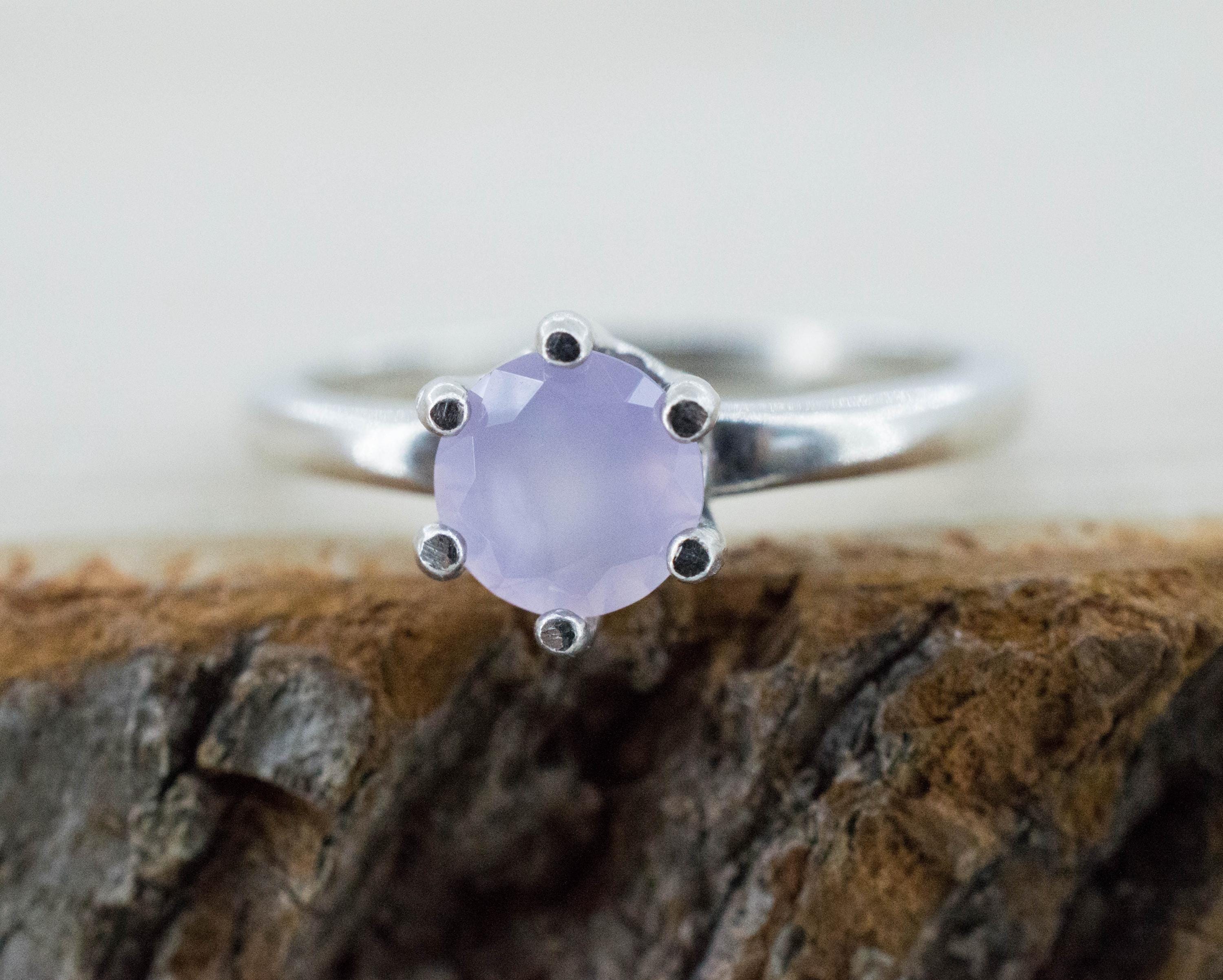 Holly Blue Agate Ring; Natural Untreated Oregon Holley Agate; 0.660cts