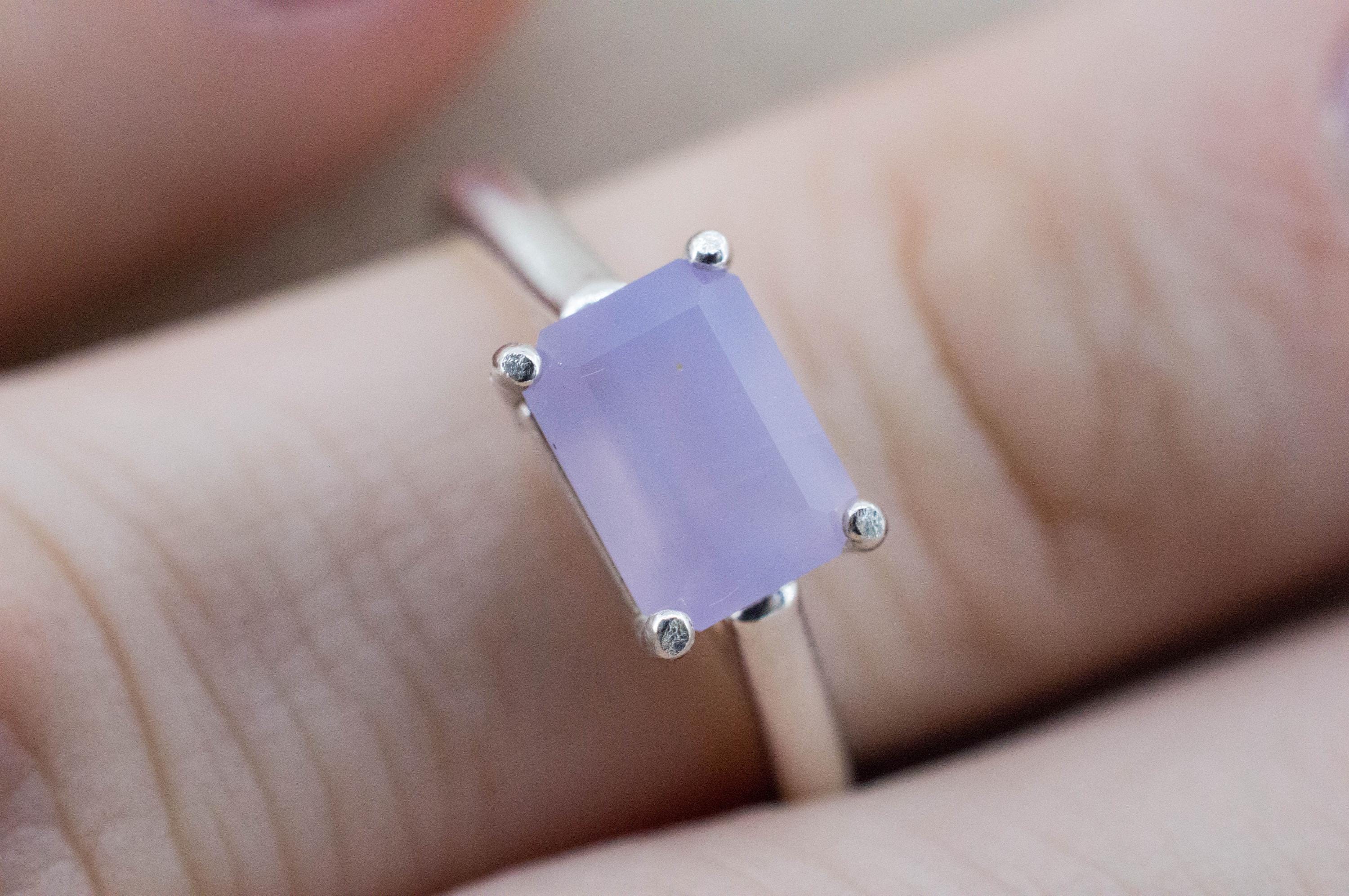 Holly Blue Agate Ring; Natural Untreated Oregon Holley Agate; 1.380cts