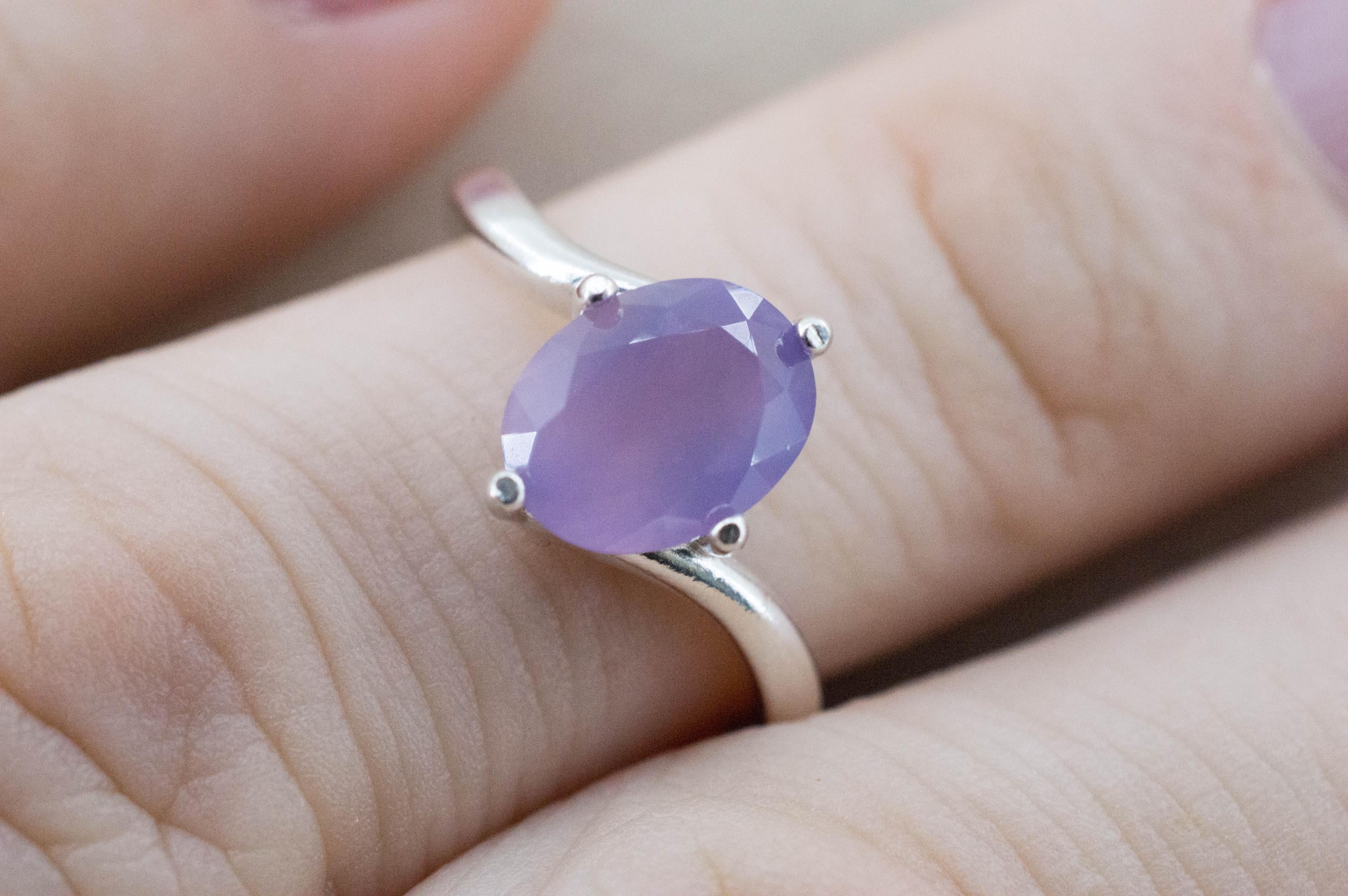 Holly Blue Agate Ring; Natural Untreated Oregon Holley Agate; 1.685cts