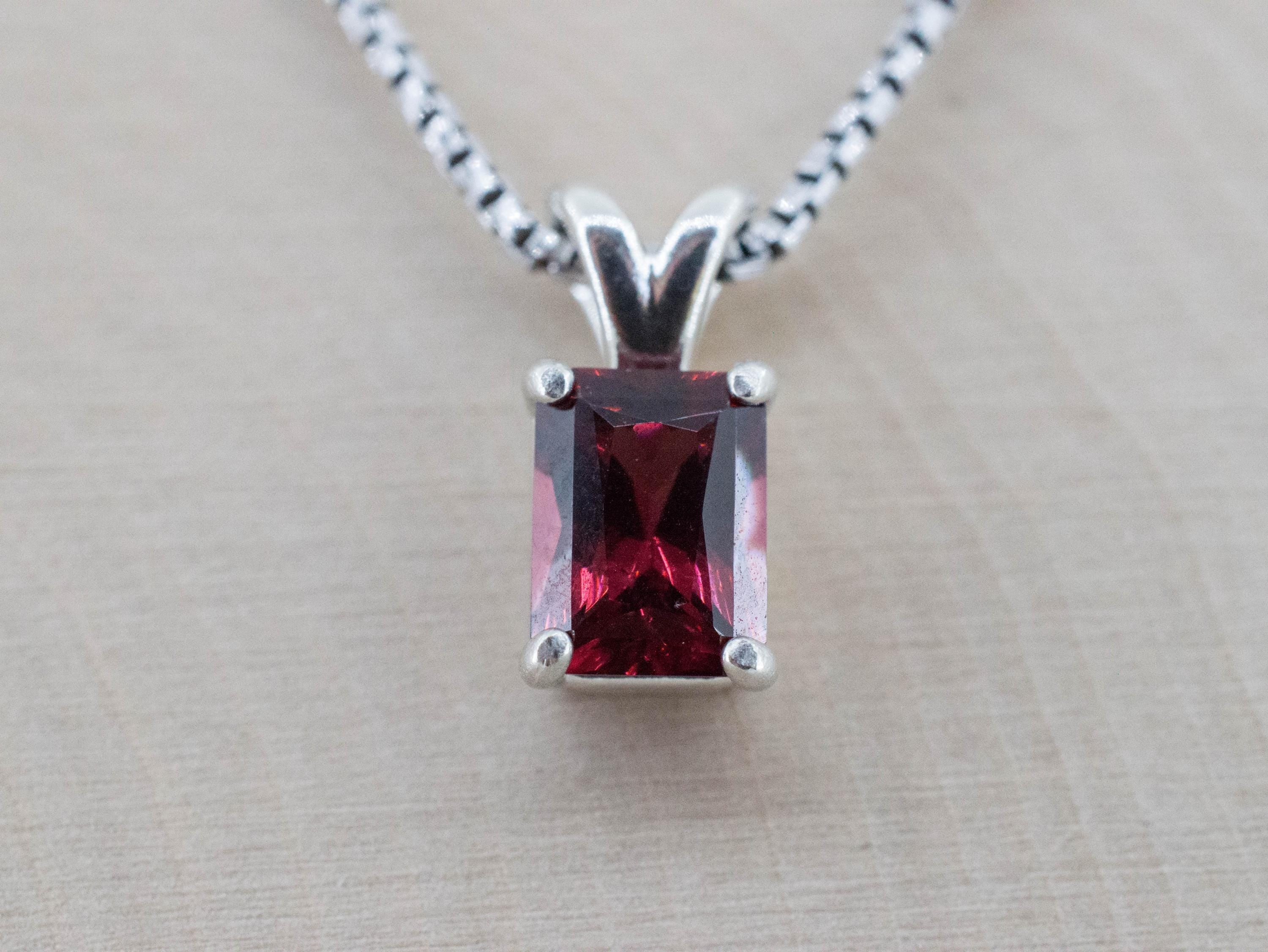 Rhodolite Garnet Pendant; Natural Untreated North Carolina Garnet; 1.780cts - Mark Oliver Gems