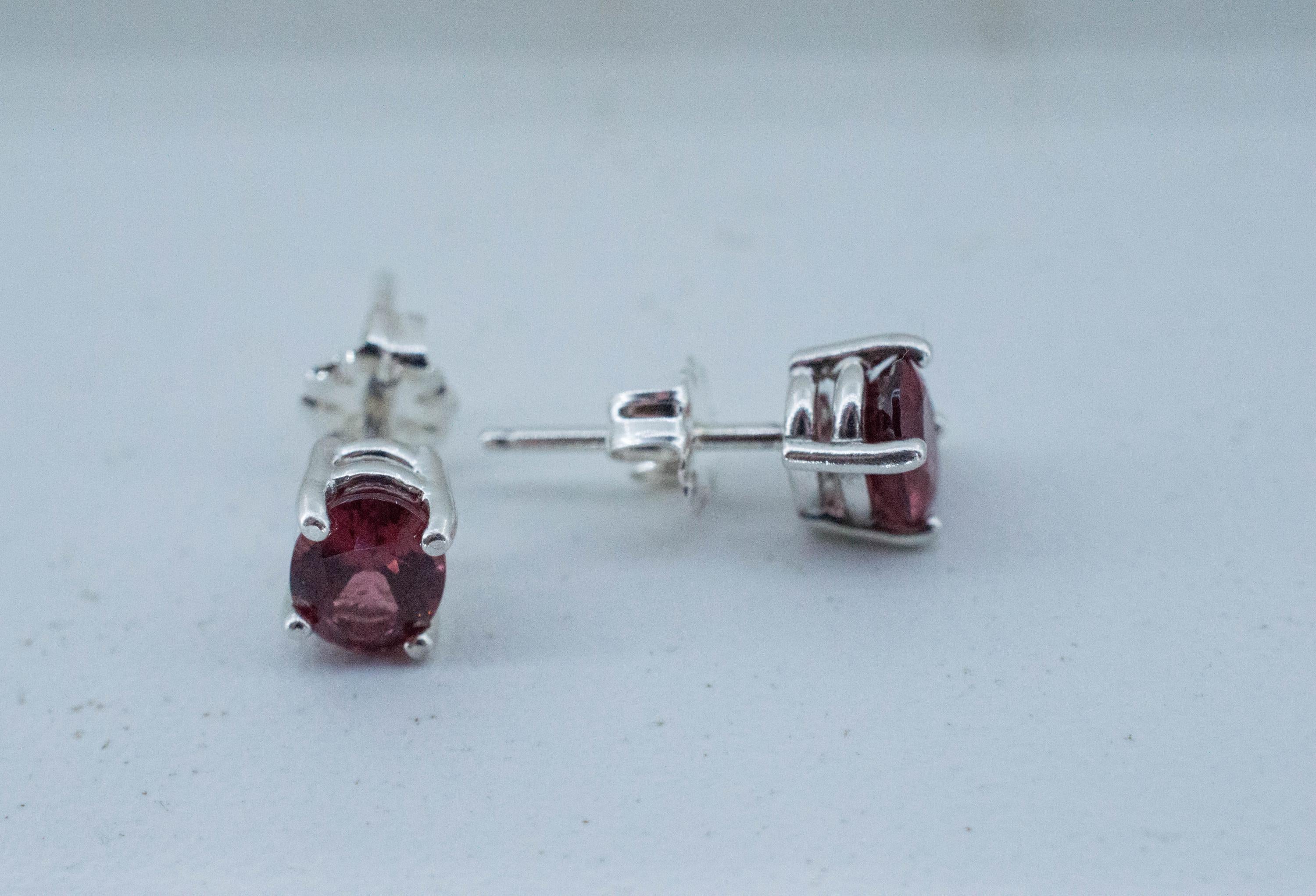 Rhodolite Garnet Earrings, Natural Untreated North Carolina Garnet; 1.785cts - Mark Oliver Gems