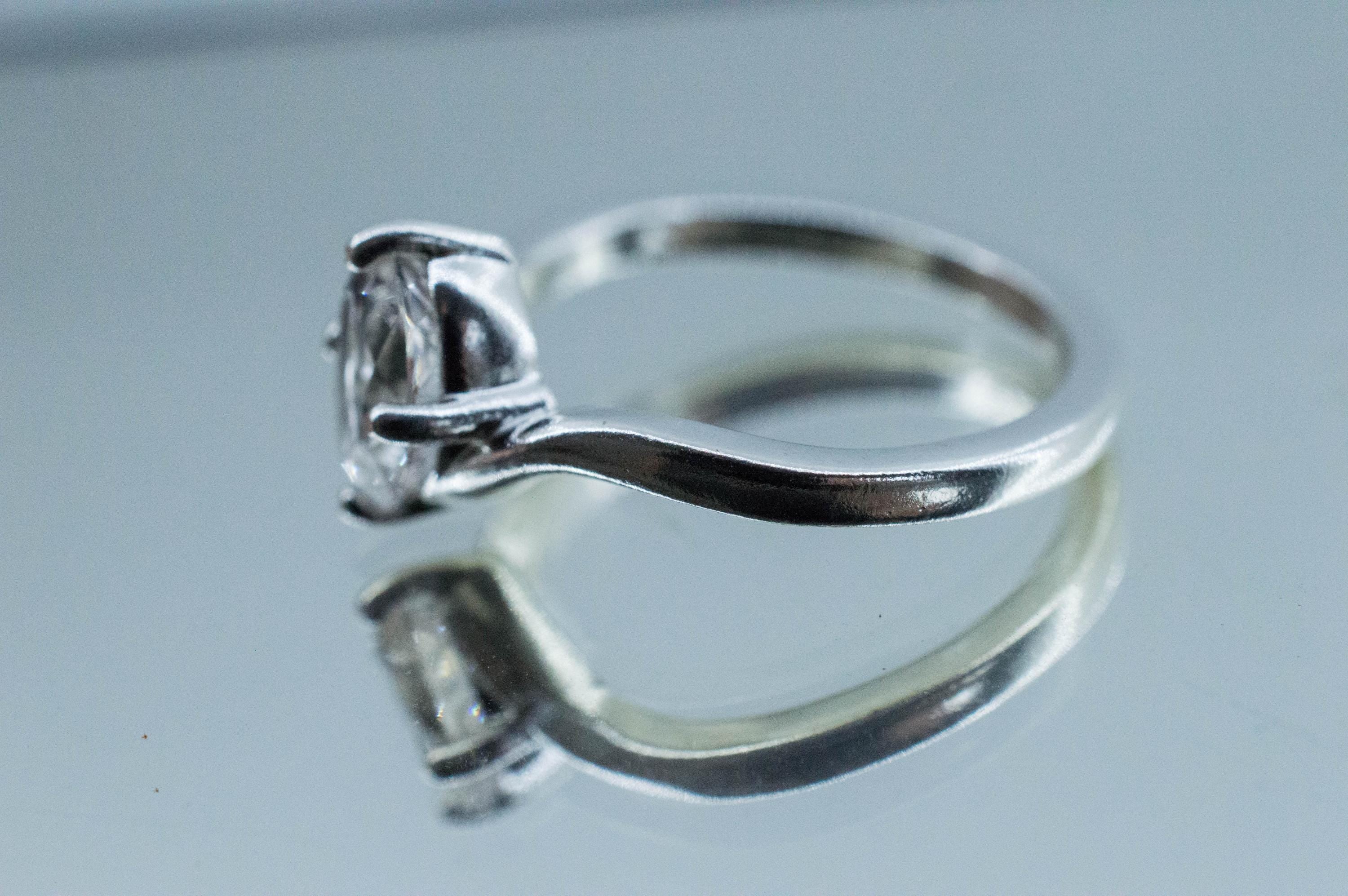 Danburite Ring; Natural Untreated Mexican Danburite; 1.310cts