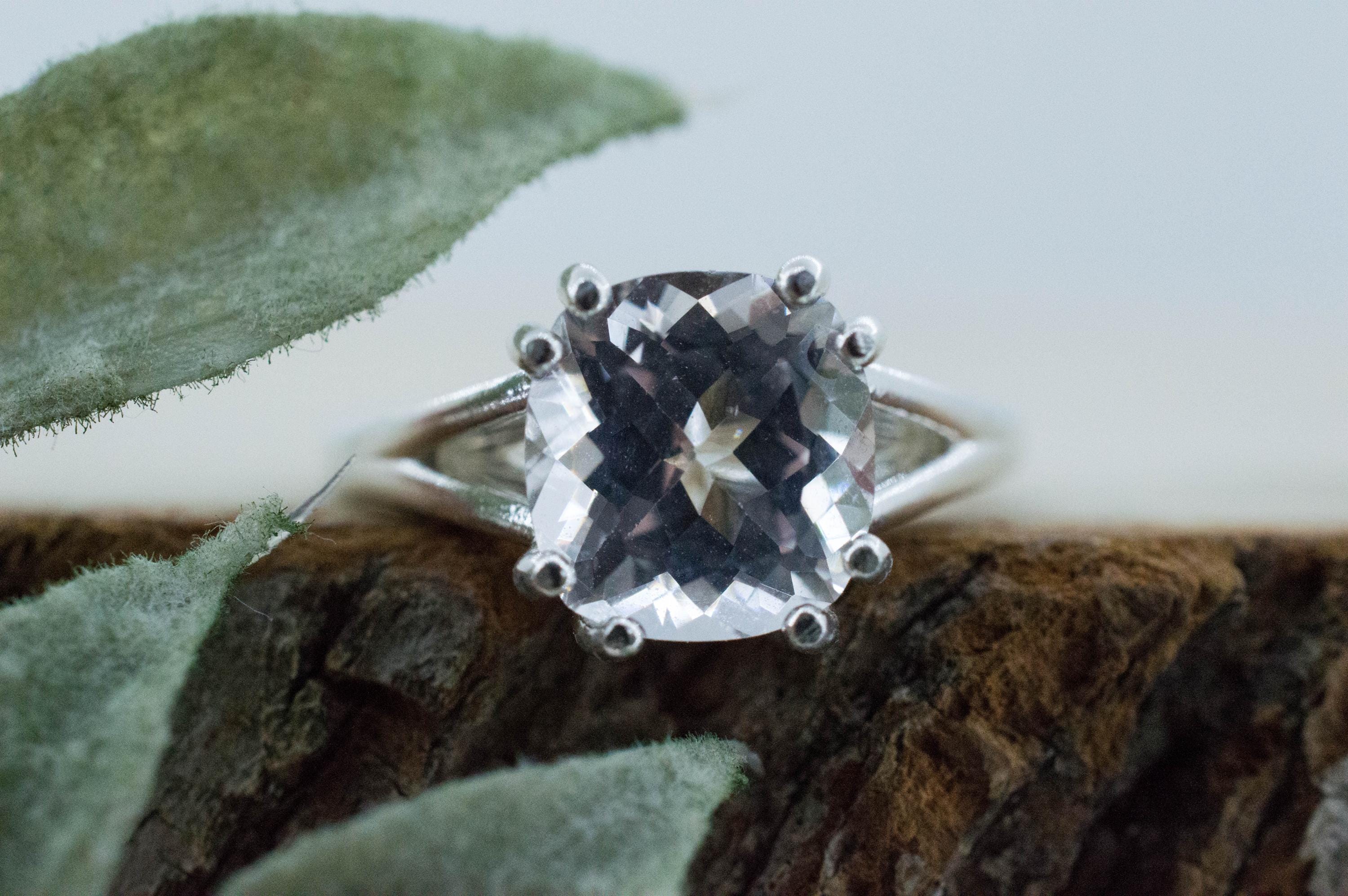 Danburite Ring; Natural Untreated Mexican Danburite; 2.880cts