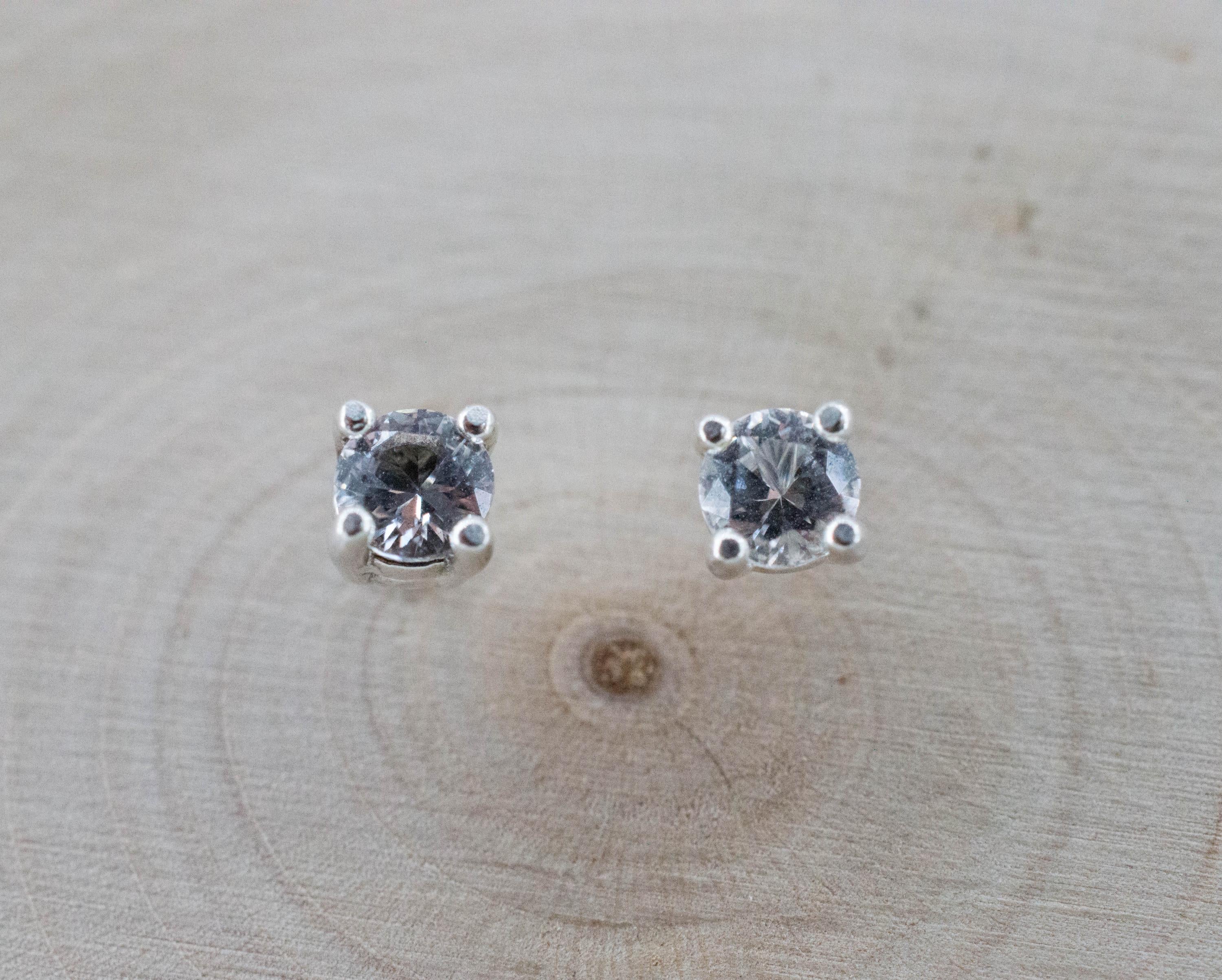 Danburite Earrings; Natural Untreated Mexico Danburite; 0.425cts - Mark Oliver Gems