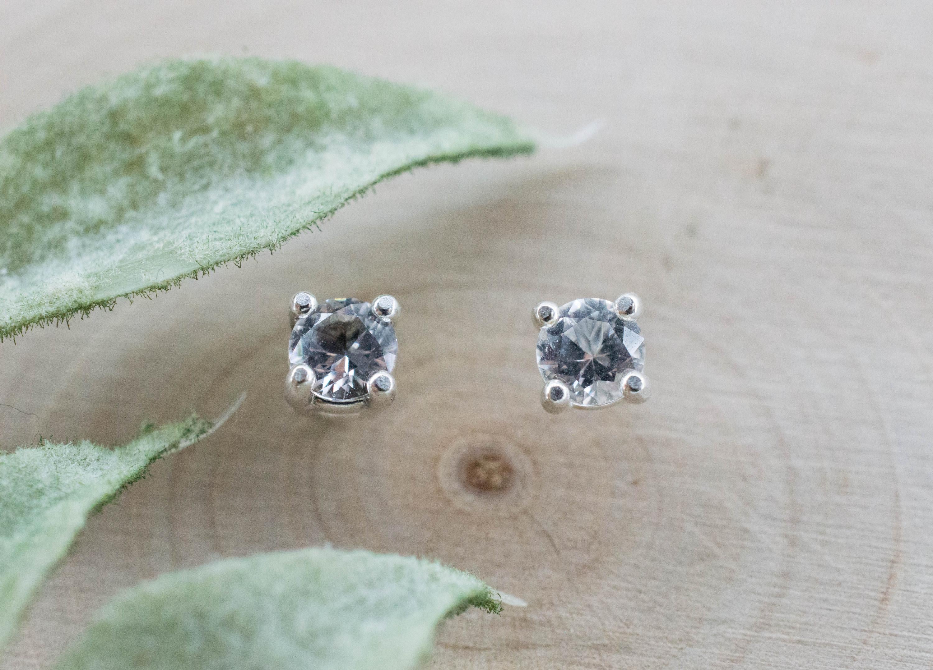 Danburite Earrings; Natural Untreated Mexico Danburite; 0.425cts - Mark Oliver Gems