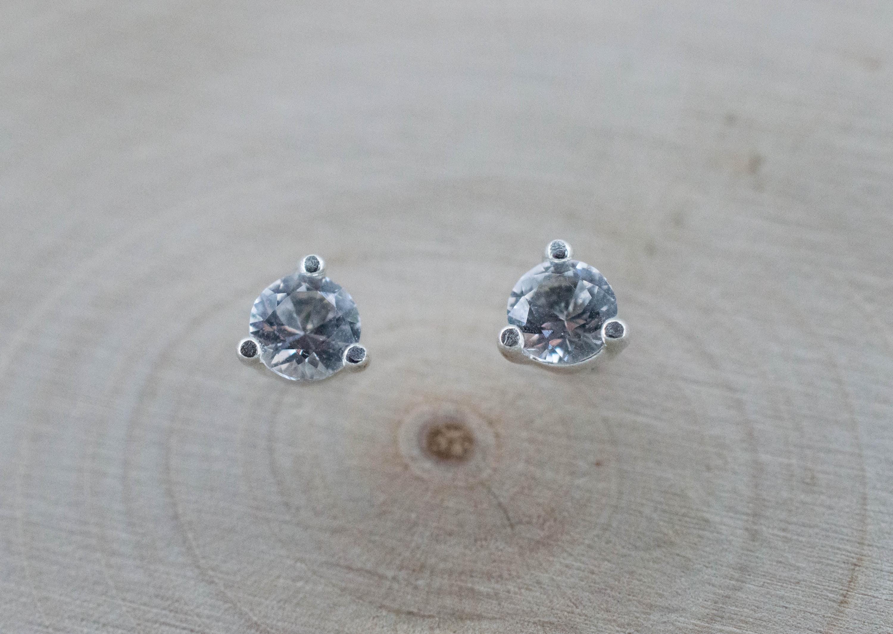 Danburite Earrings; Natural Untreated Mexico Danburite; 0.440cts - Mark Oliver Gems