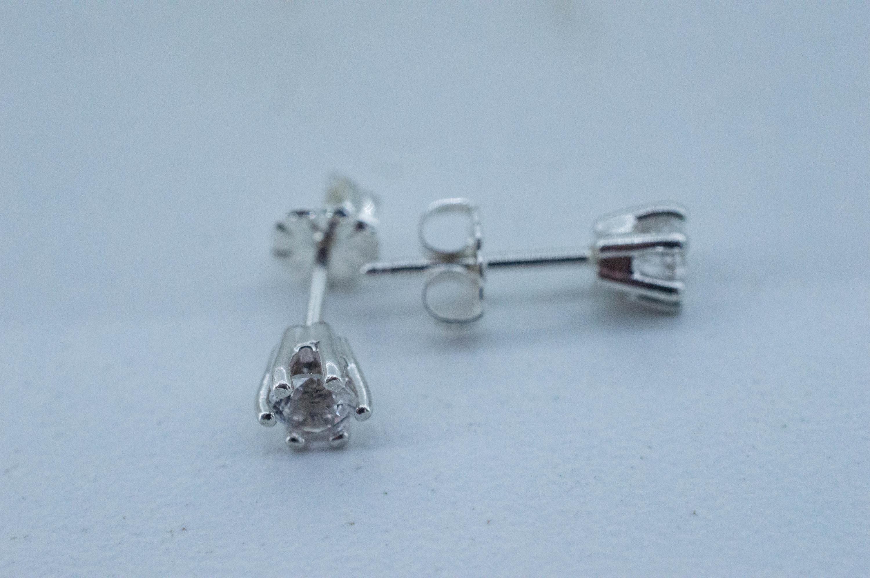 Danburite Earrings; Natural Untreated Mexico Danburite; 0.445cts - Mark Oliver Gems