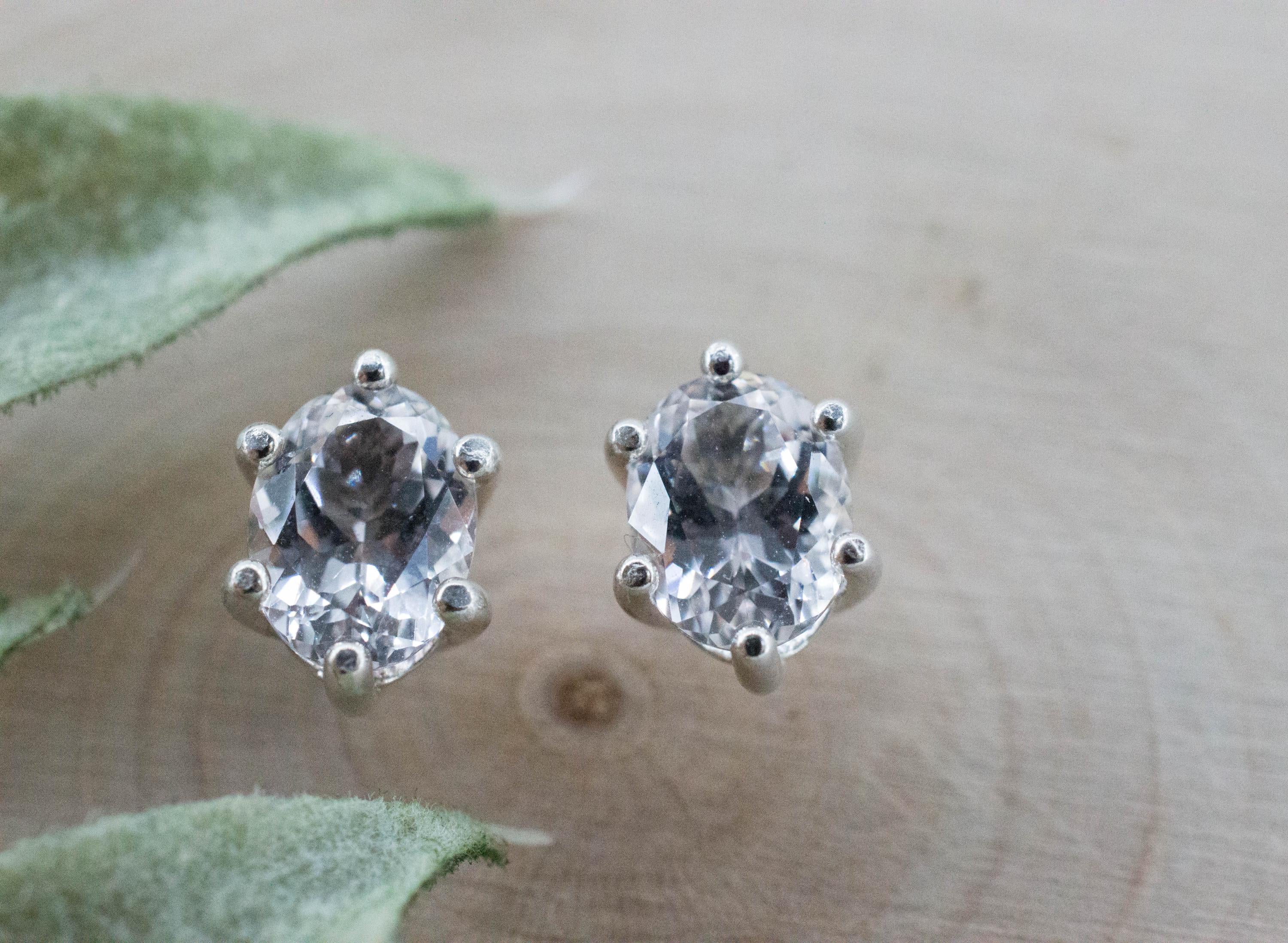 Danburite Earrings; Natural Untreated Mexico Danburite; 2.170cts - Mark Oliver Gems