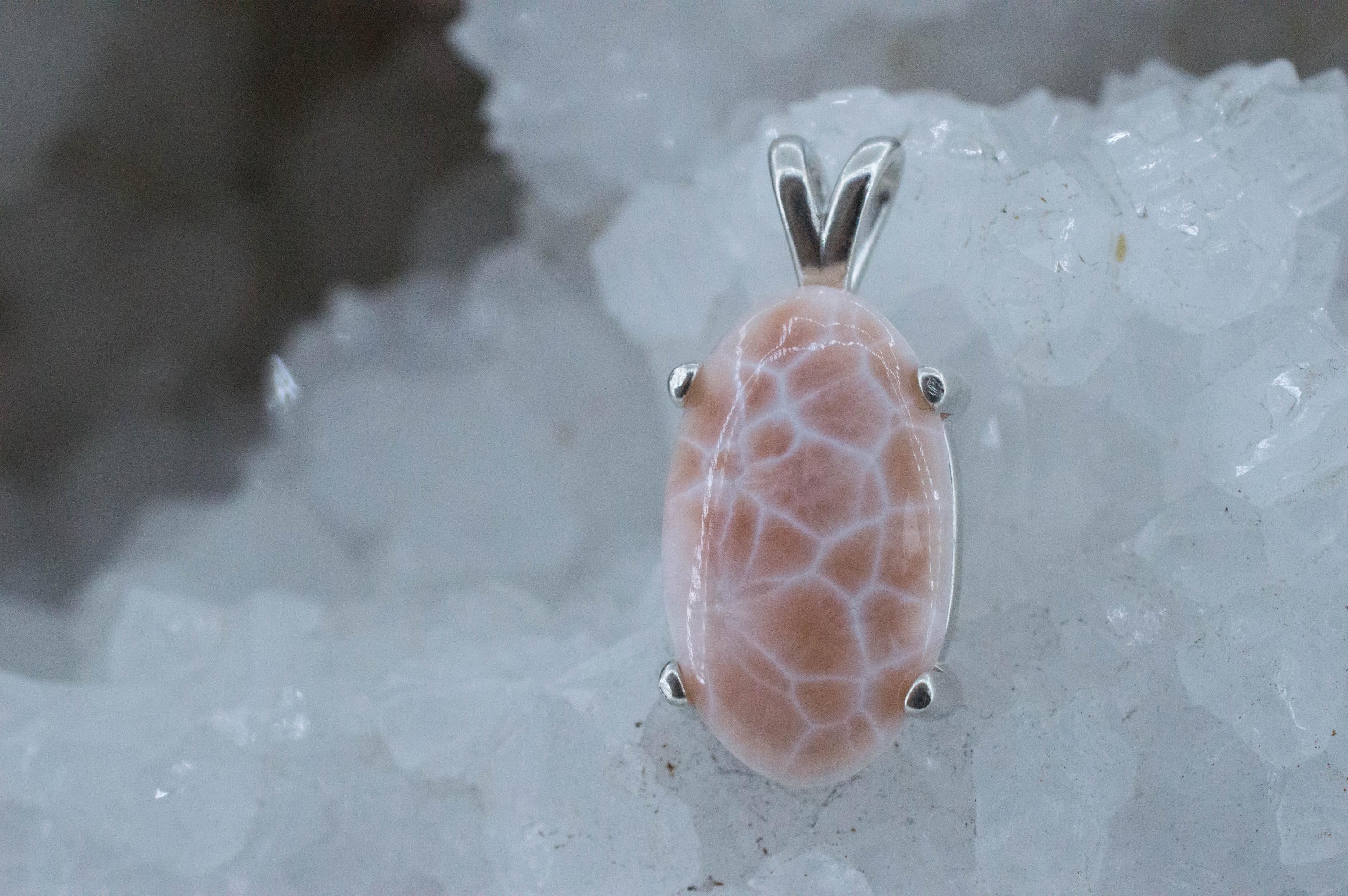 Thomsonite Pendant, Natural Untreated Michigan Thomsonite, 9.510cts