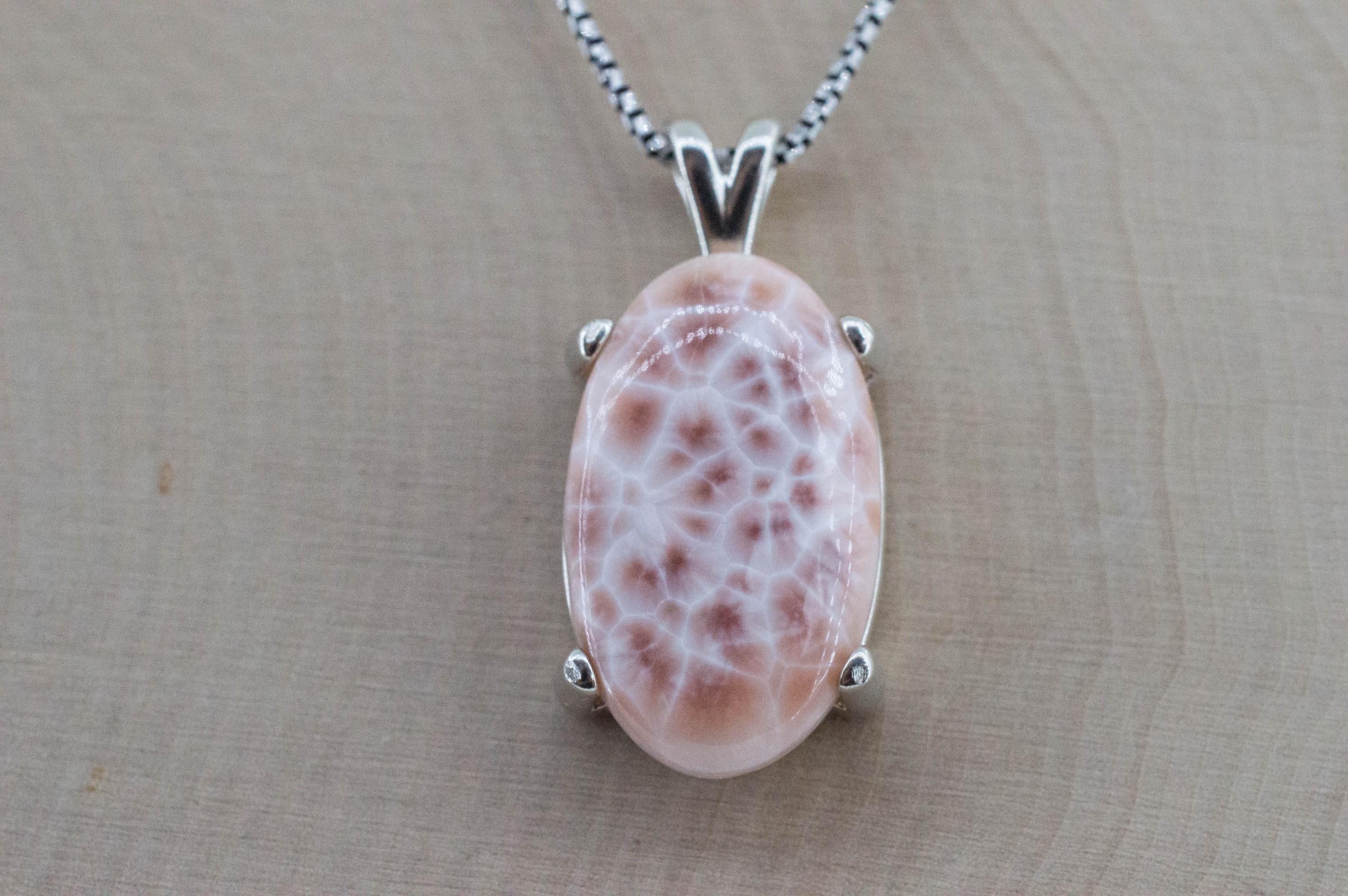 Thomsonite Pendant, Natural Untreated Michigan Thomsonite, 16.335cts