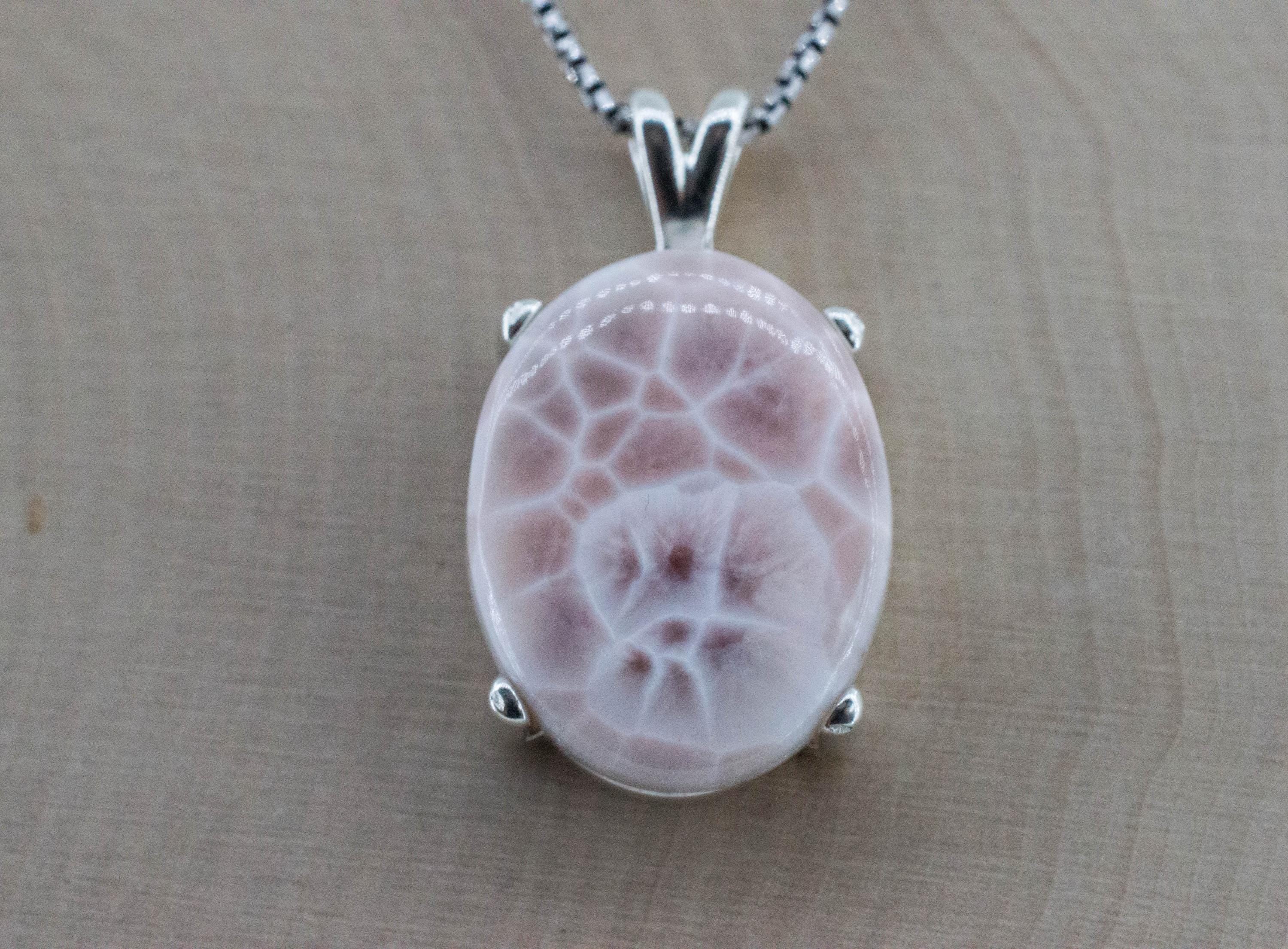 Thomsonite Pendant, Natural Untreated Michigan Thomsonite, 19.500cts