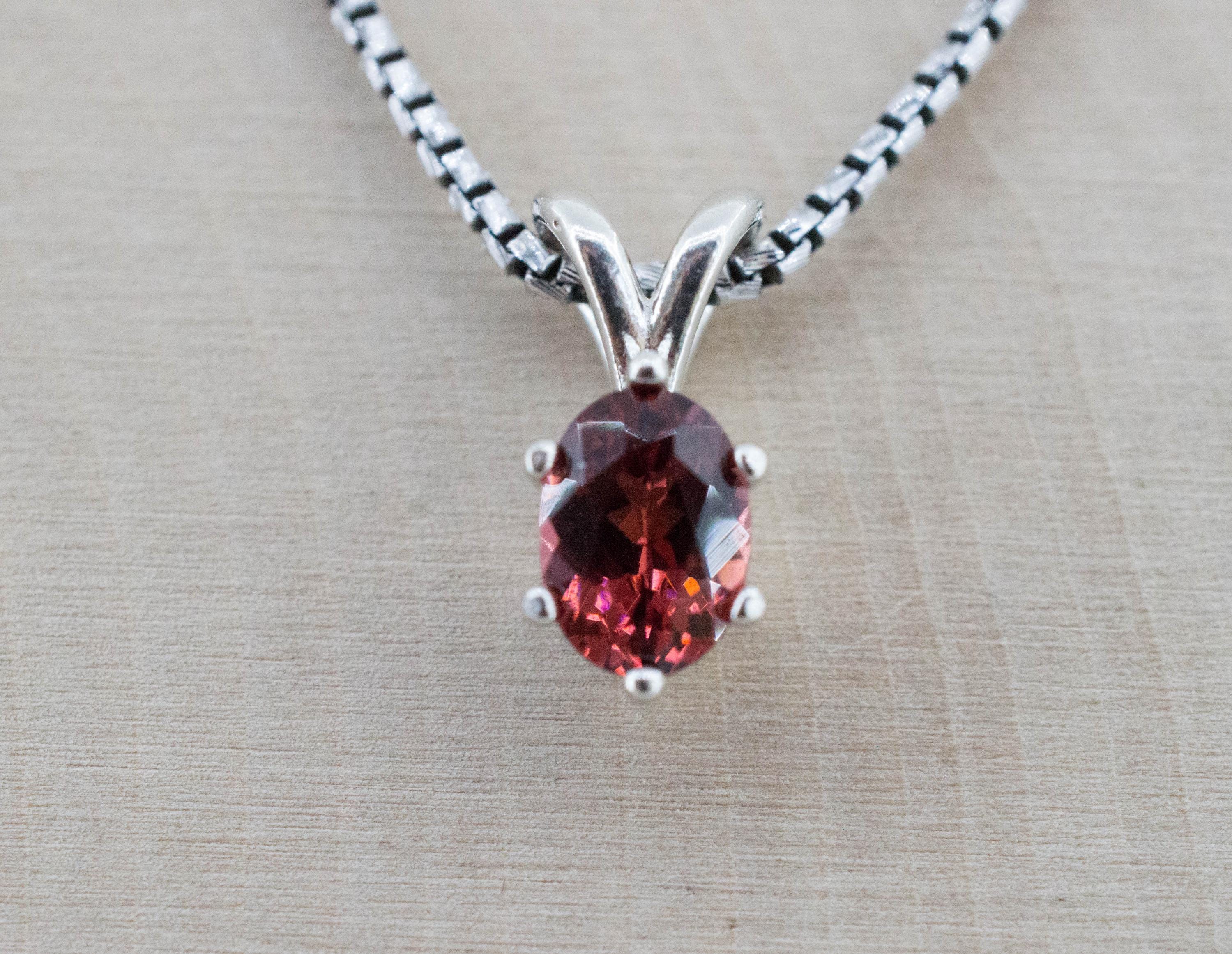 Rhodolite Garnet Pendant; Natural Untreated North Carolina Garnet; 0.940cts - Mark Oliver Gems