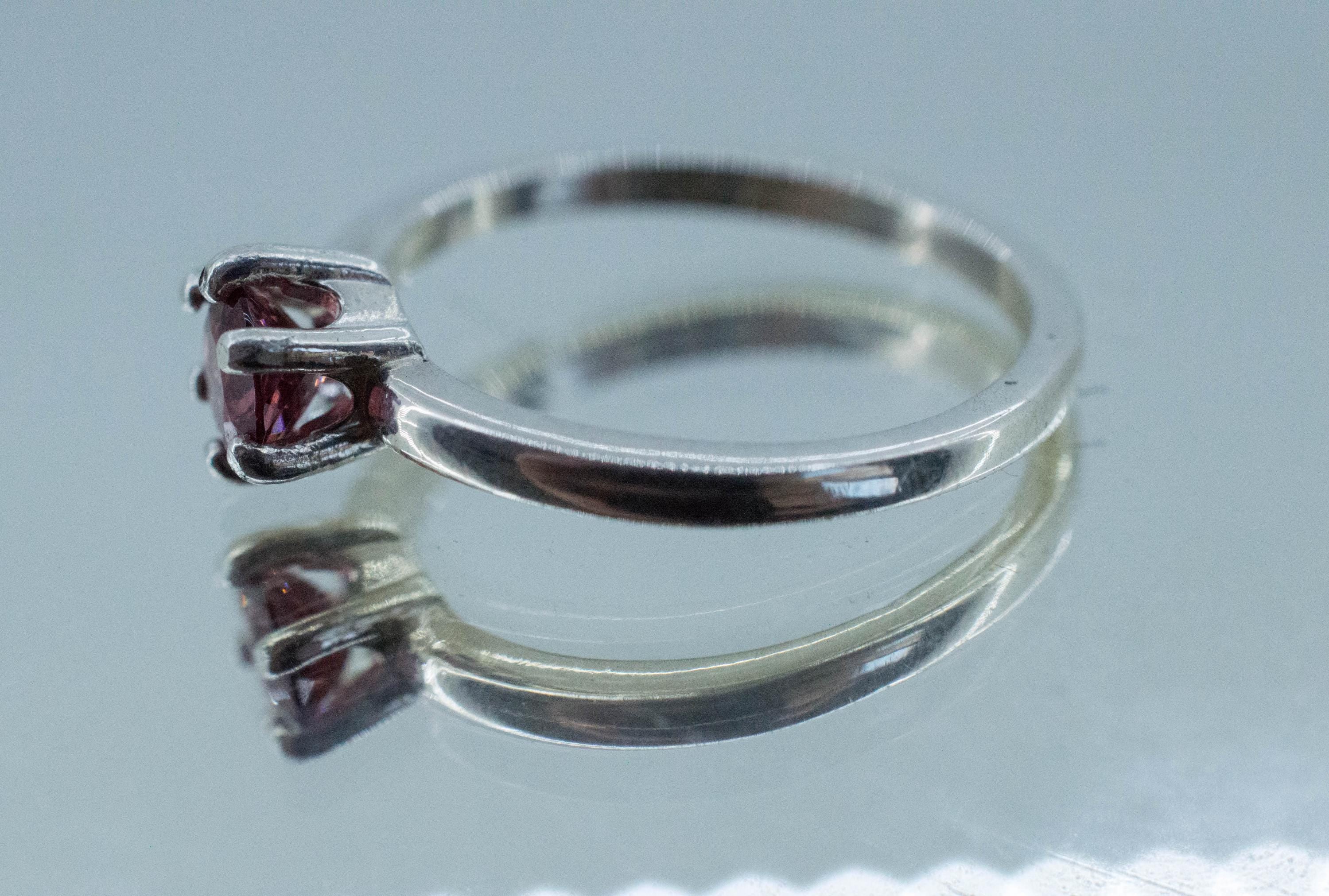 Rhodolite Garnet Ring; Natural Untreated North Carolina Garnet; 0.570cts - Mark Oliver Gems