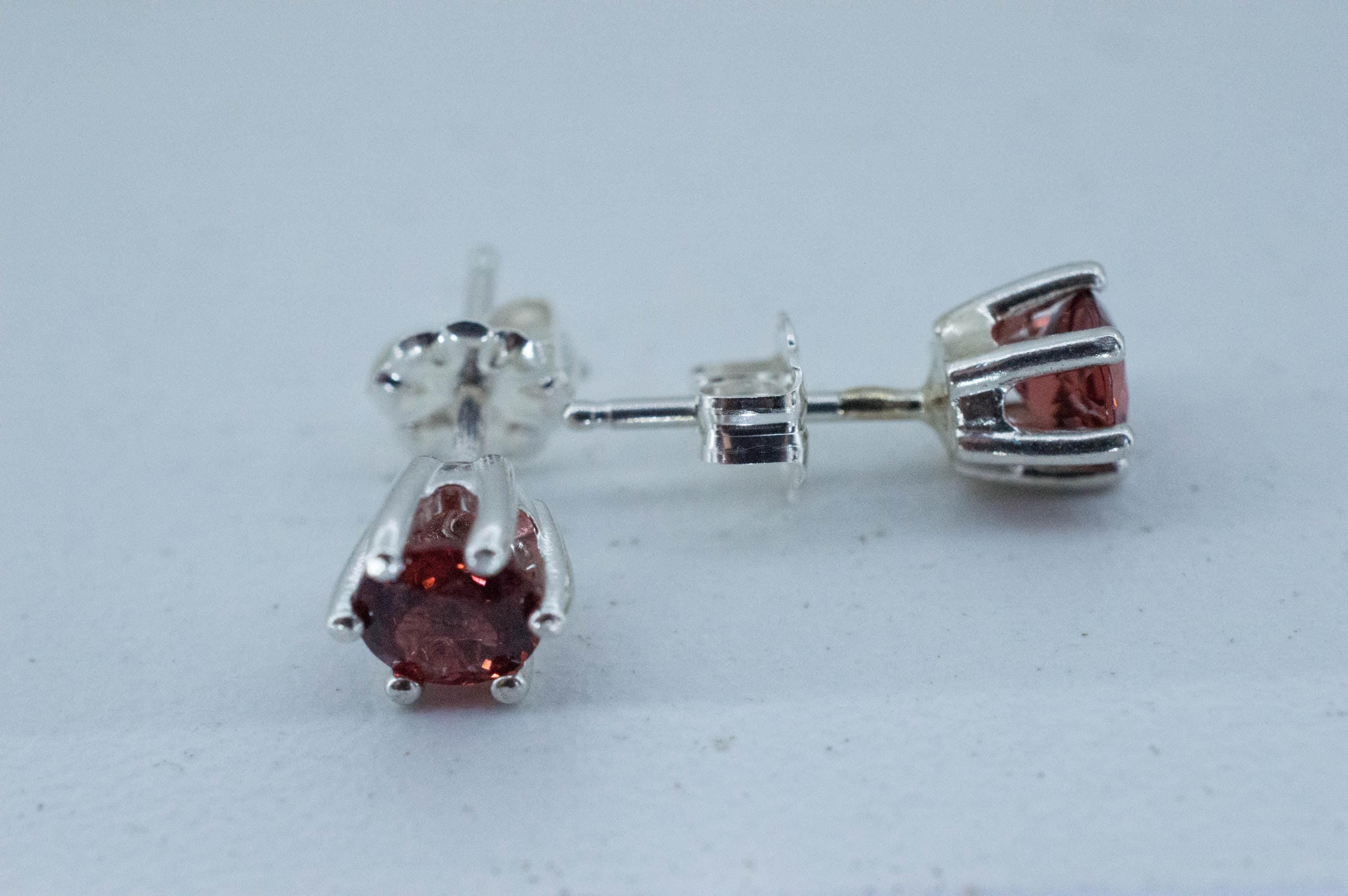 Rhodolite Garnet Earrings, Natural Untreated North Carolina Garnet; 1.140cts - Mark Oliver Gems