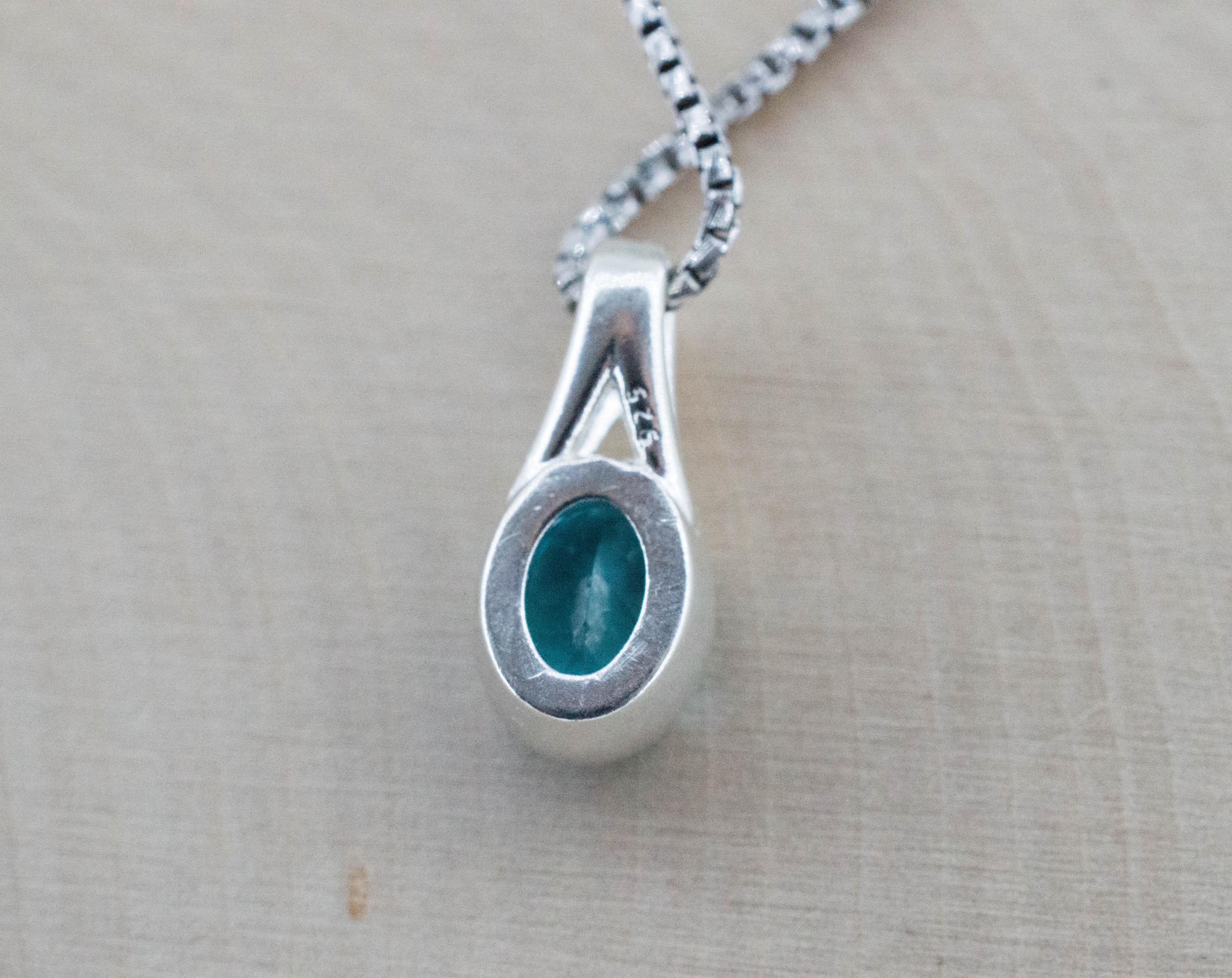 Blue Apatite Pendant; Natural Untreated Brazil Apatite; 1.470cts