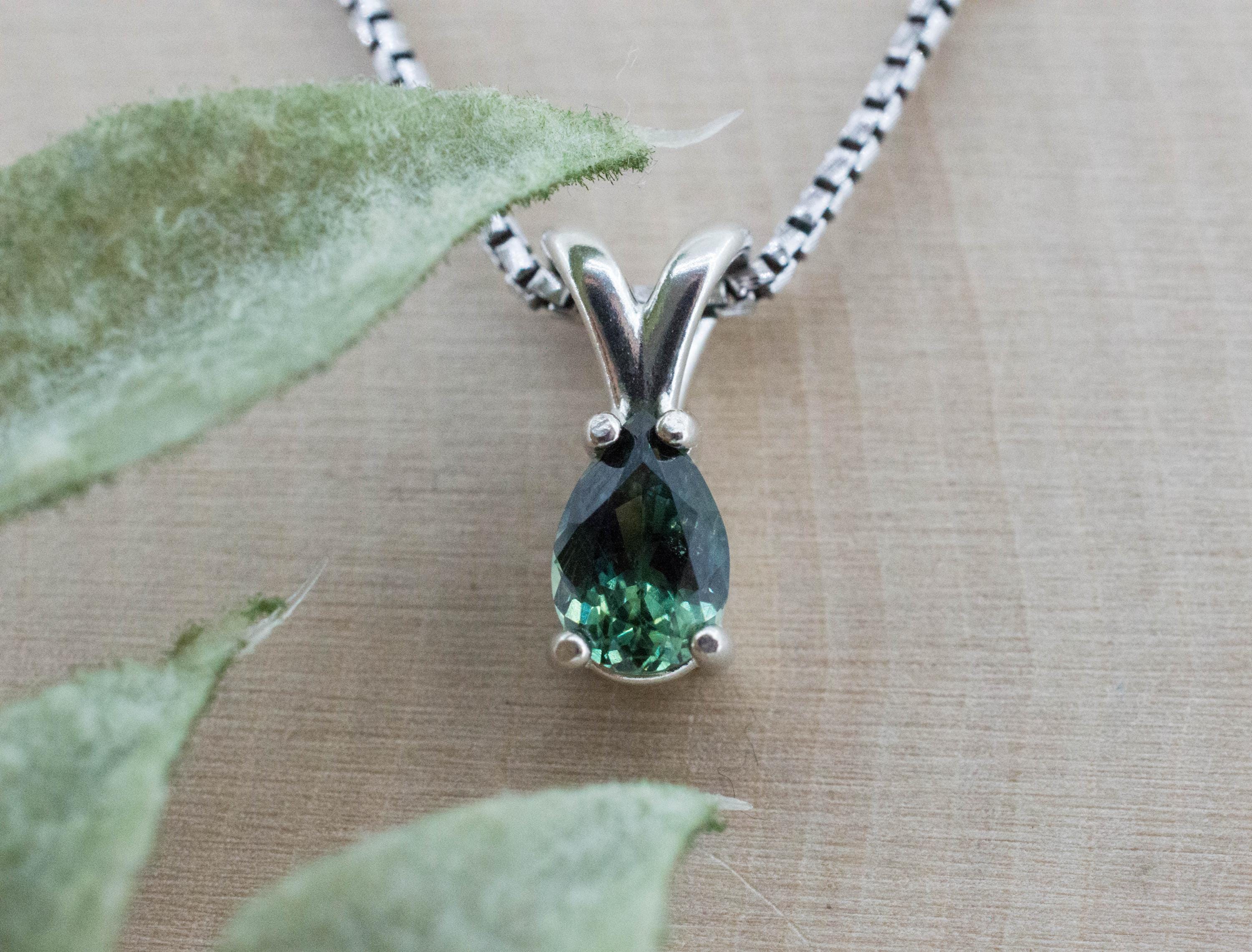 Biashara Sapphire Pendant; Natural Untreated Kenya Sapphire; 0.920cts