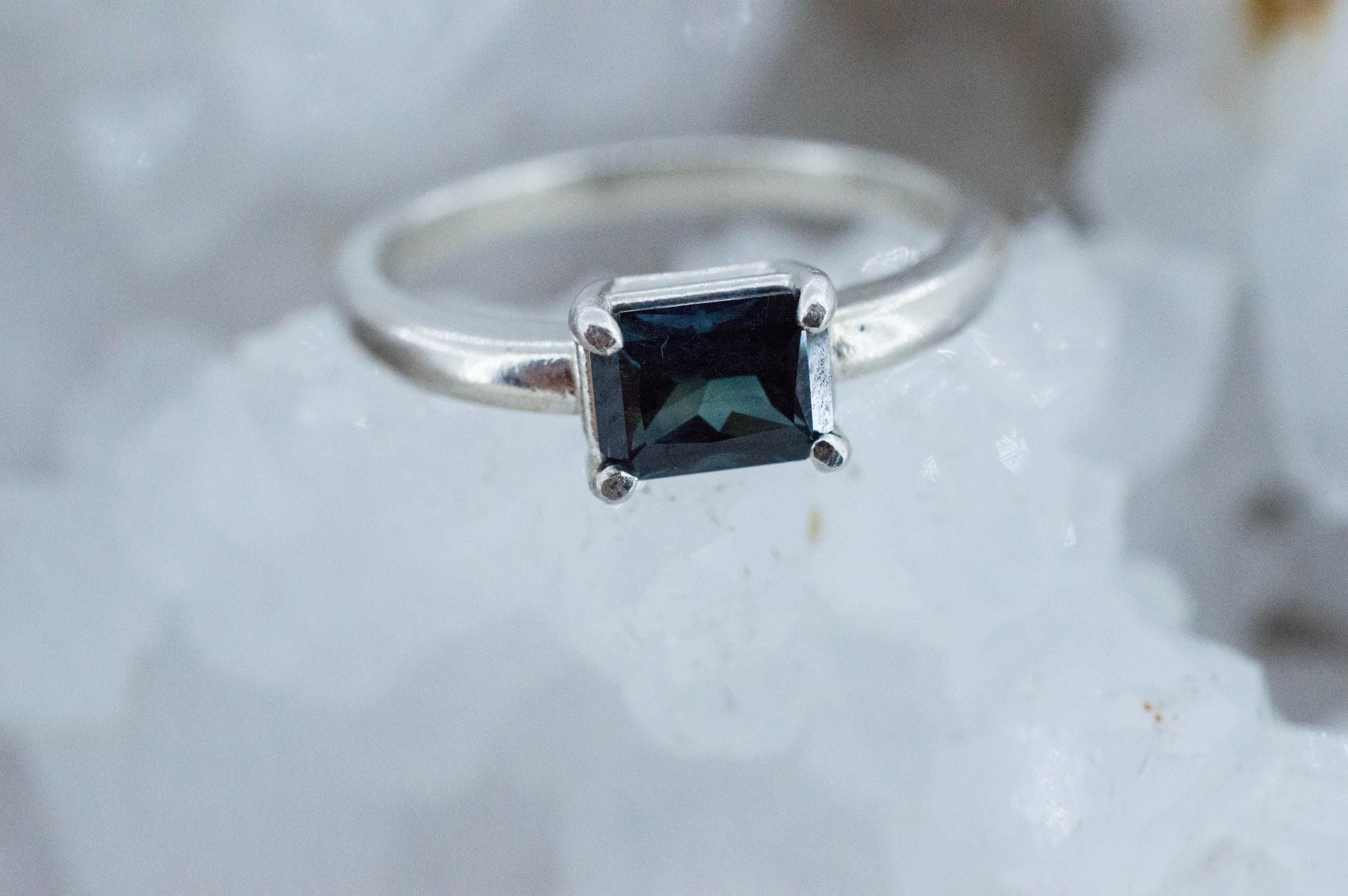 Biashara Sapphire Ring, Natural Untreated Kenya Sapphire; 0.910cts