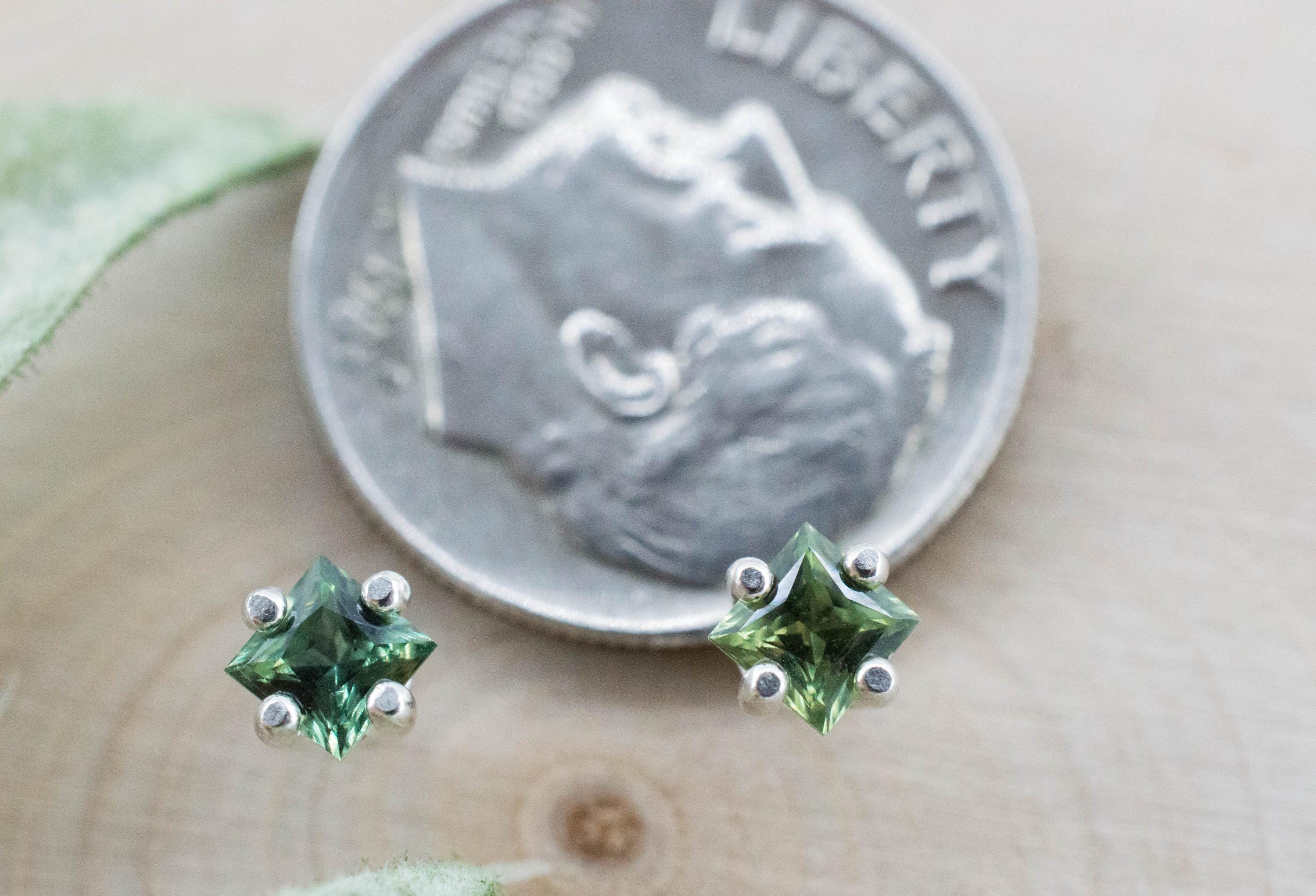 Biashara Sapphire Earrings, Natural Untreated Kenya Sapphire; 0.500cts - Mark Oliver Gems