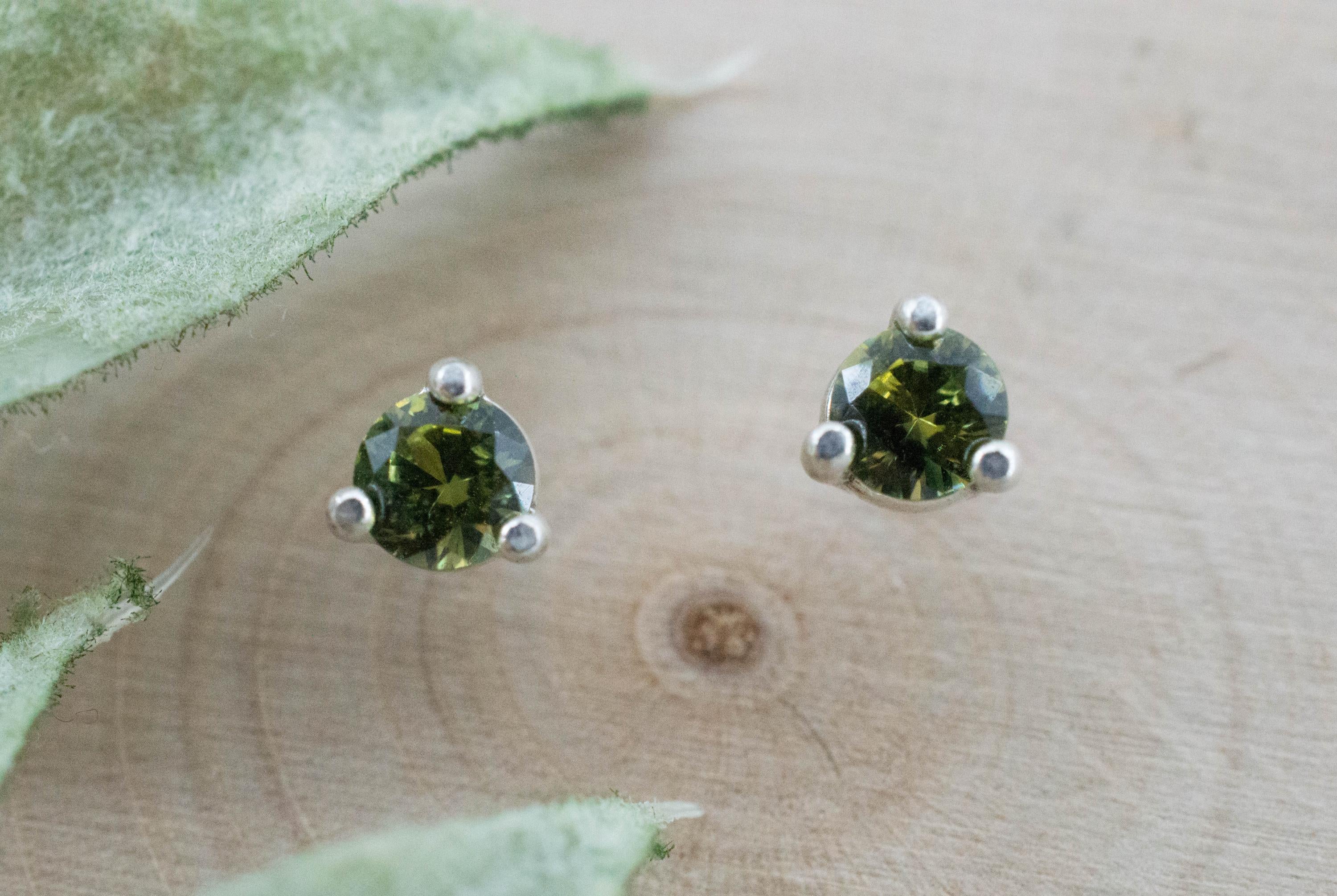 Biashara Sapphire Earrings, Natural Untreated Kenya Sapphire; 0.510cts - Mark Oliver Gems