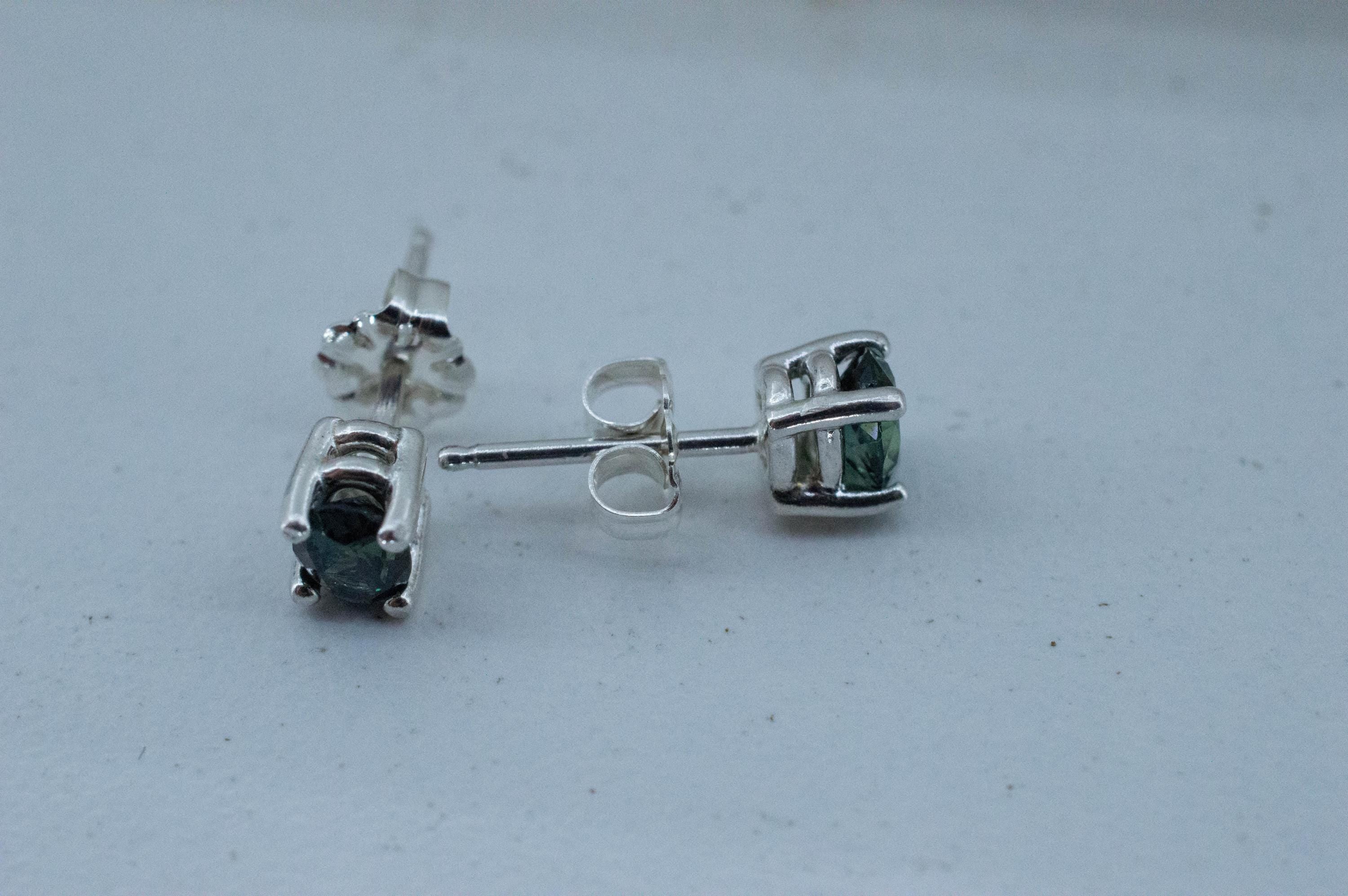 Biashara Sapphire Earrings, Natural Untreated Kenya Sapphire; 0.970cts - Mark Oliver Gems