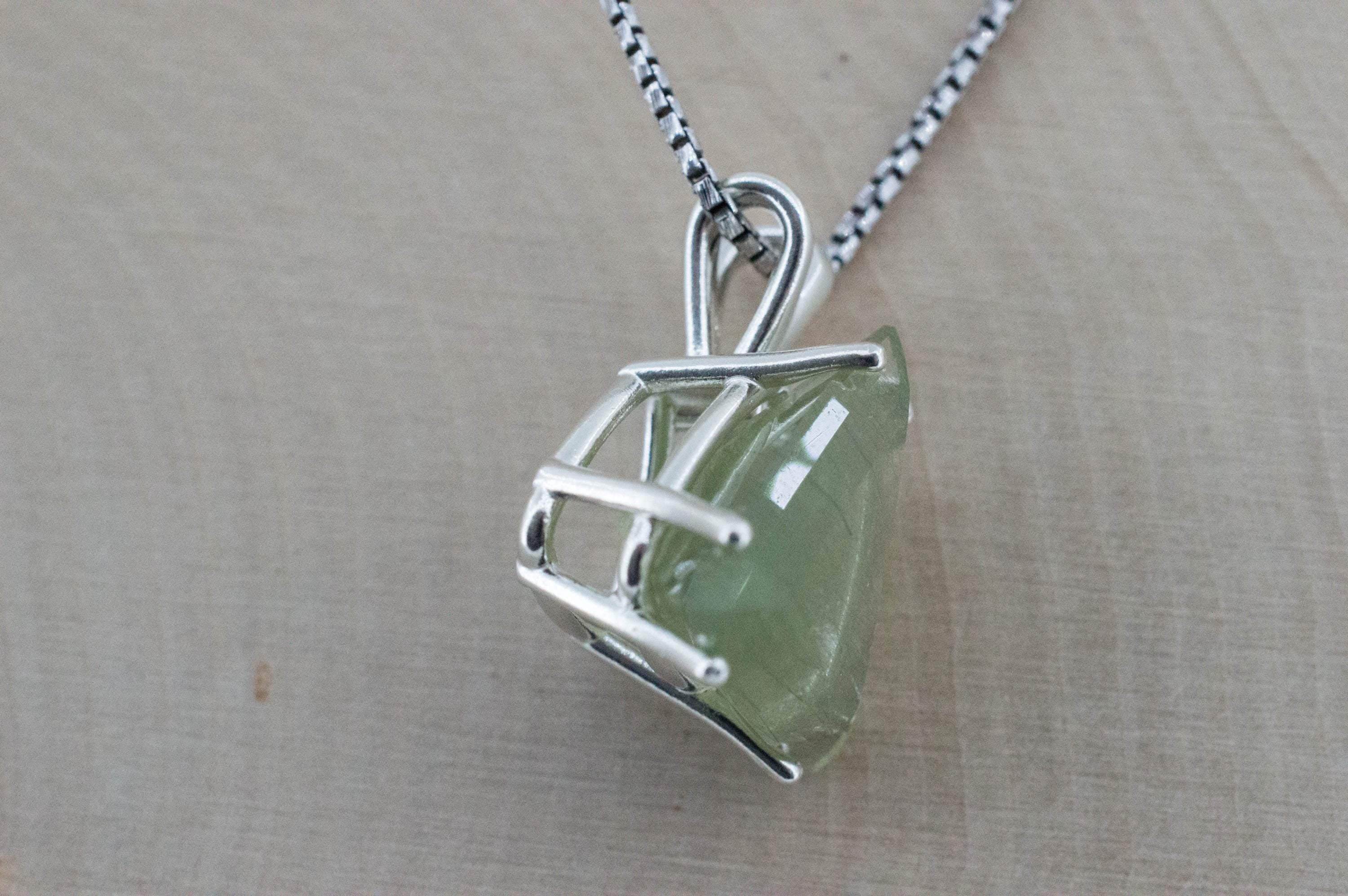 Byssolite Quartz Pendant, Natural Untreated Tanzania Included Quartz; 12.915cts