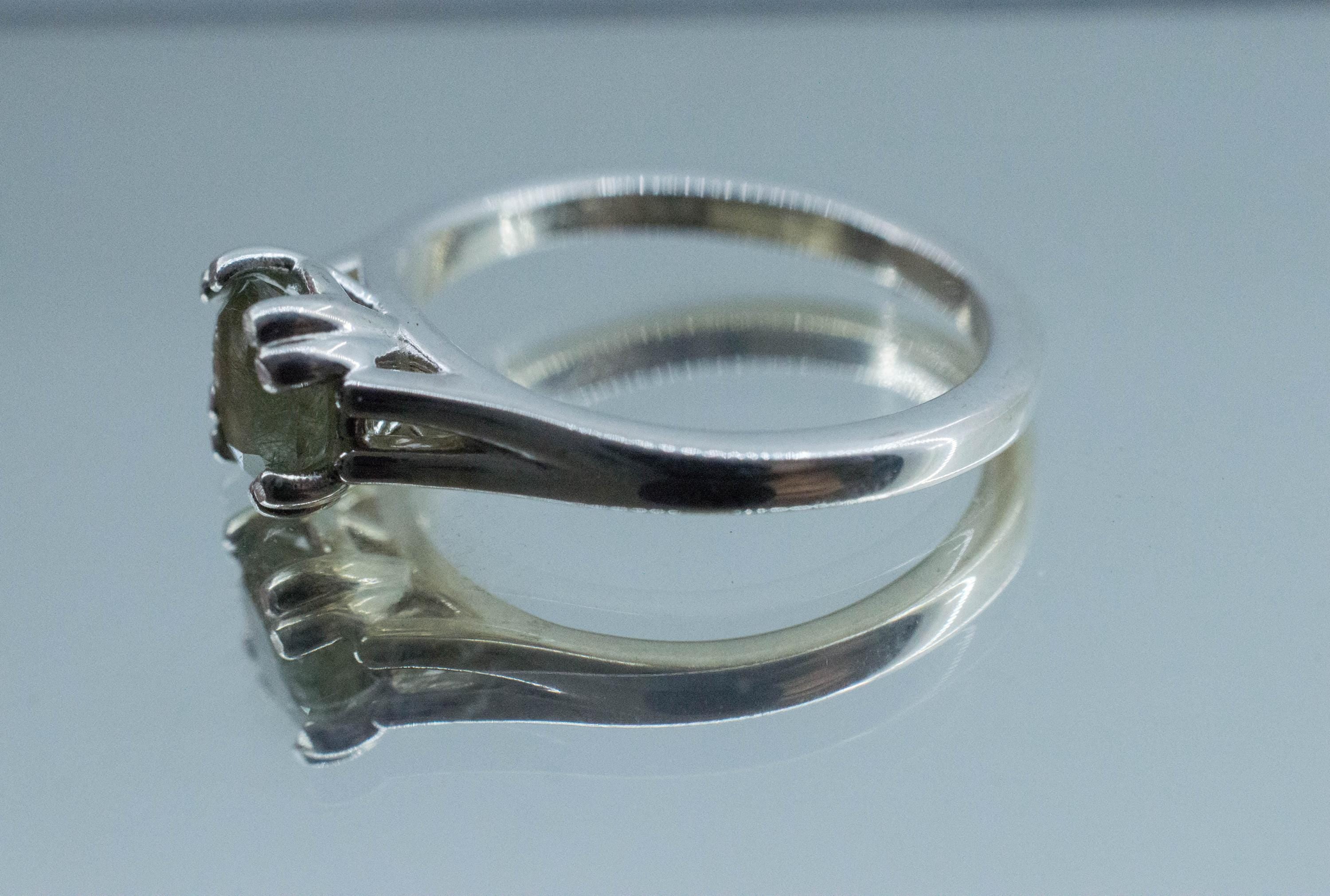 Byssolite Quartz Ring; Natural Untreated Tanzania Included Quartz; 0.795cts