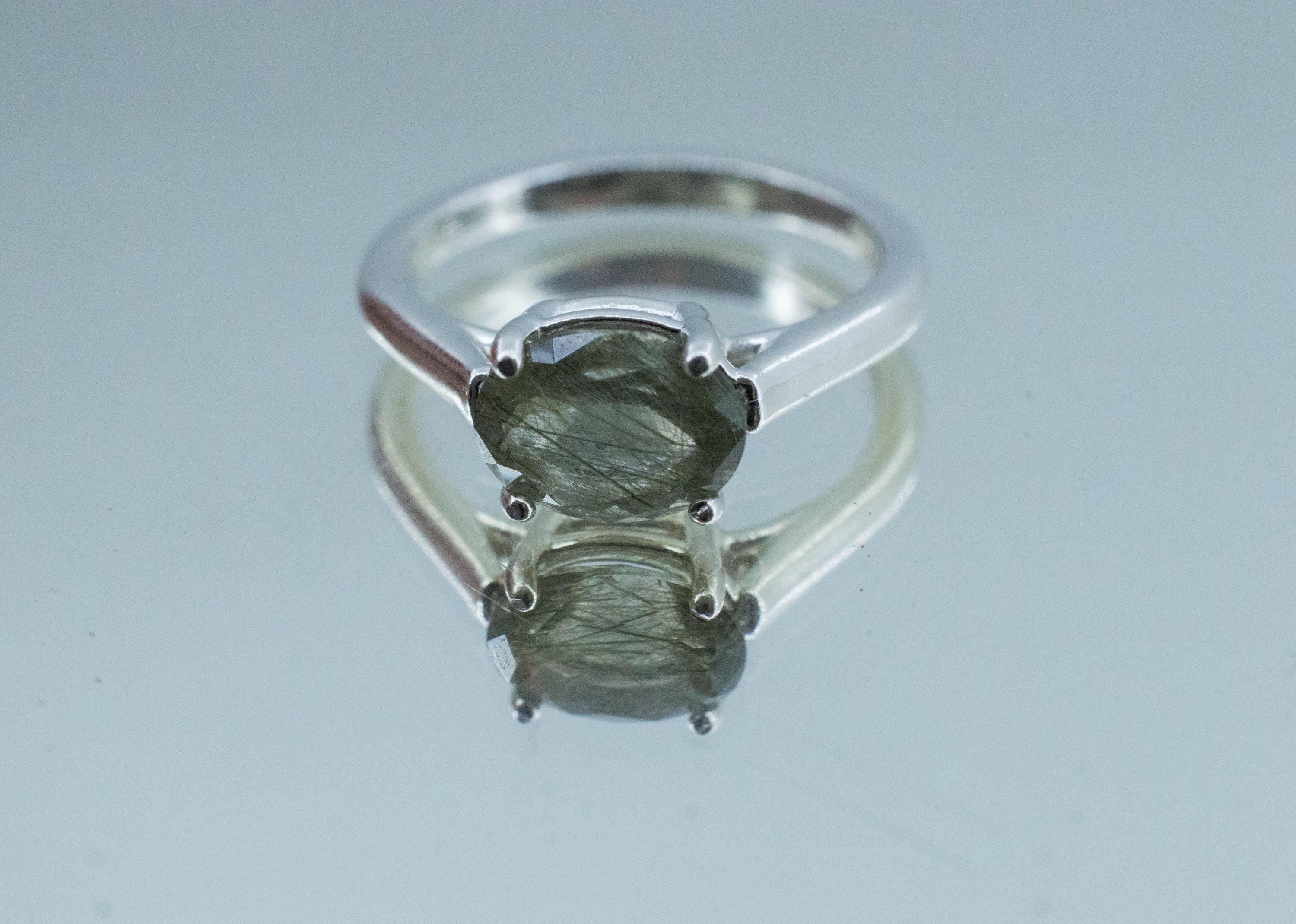 Byssolite Quartz Ring; Natural Untreated Tanzania Included Quartz; 1.645cts